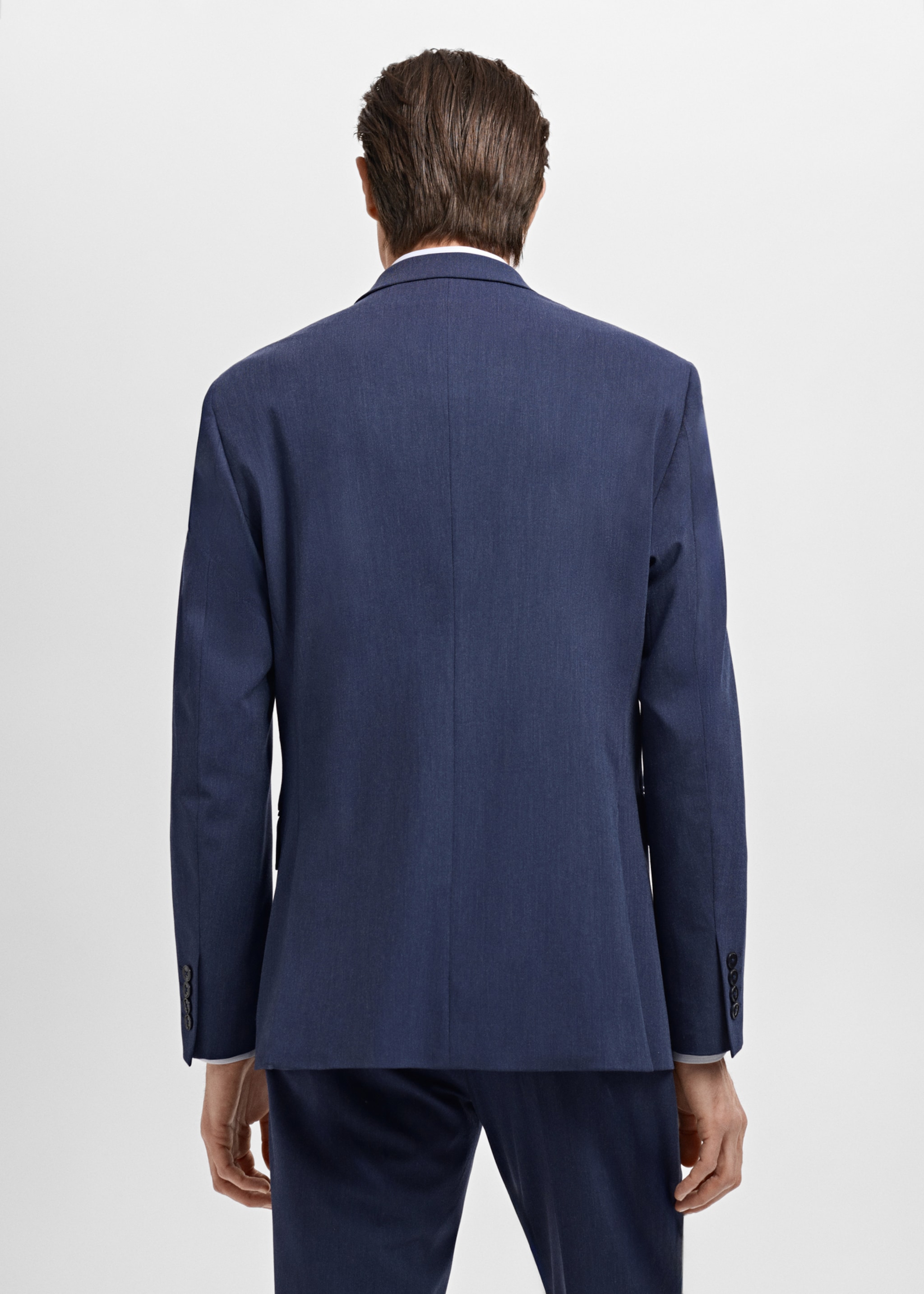 Monaco double-breasted slim-fit suit jacket - Reverse of the article