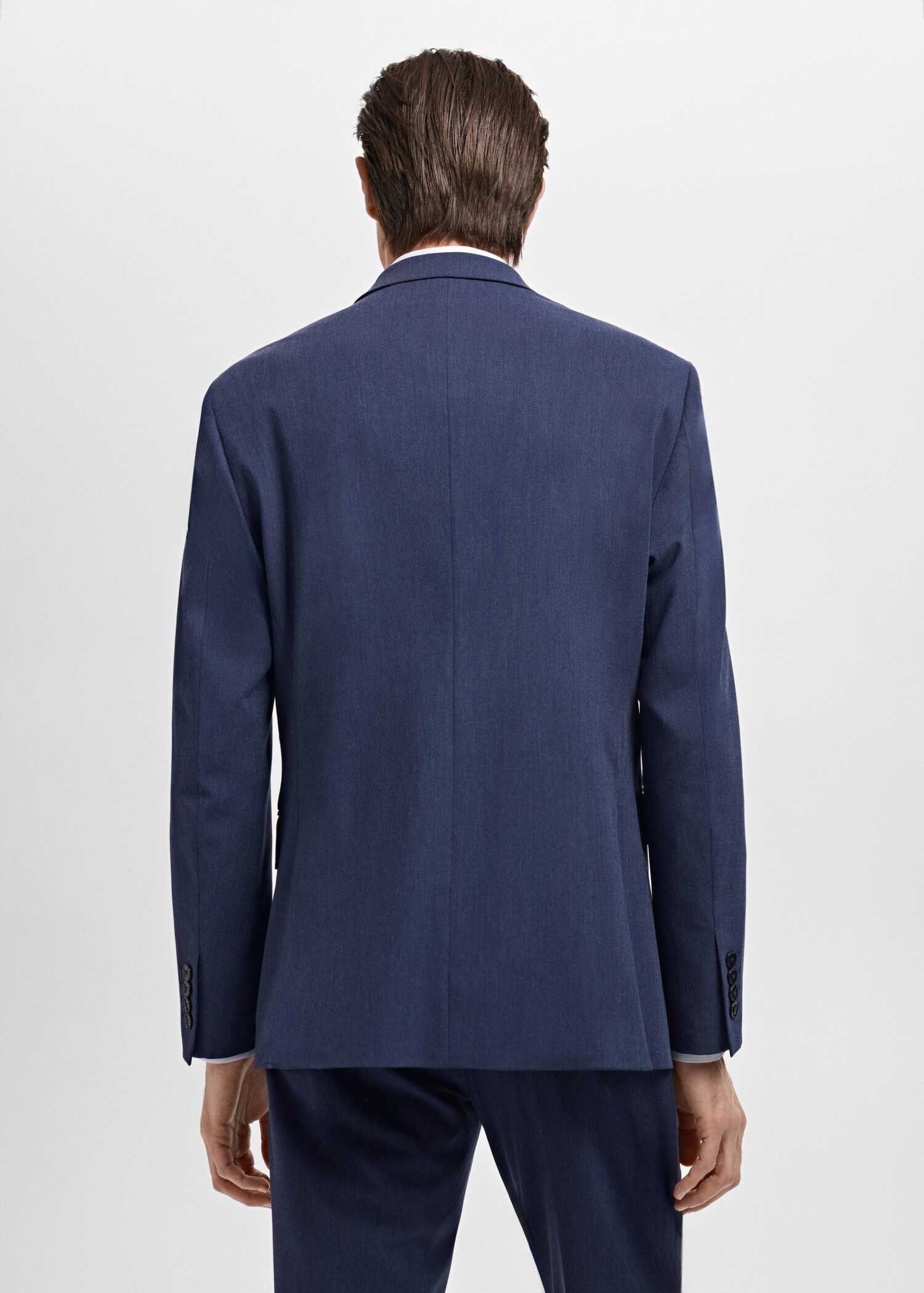 Monaco double-breasted slim-fit suit jacket - Reverse of the article