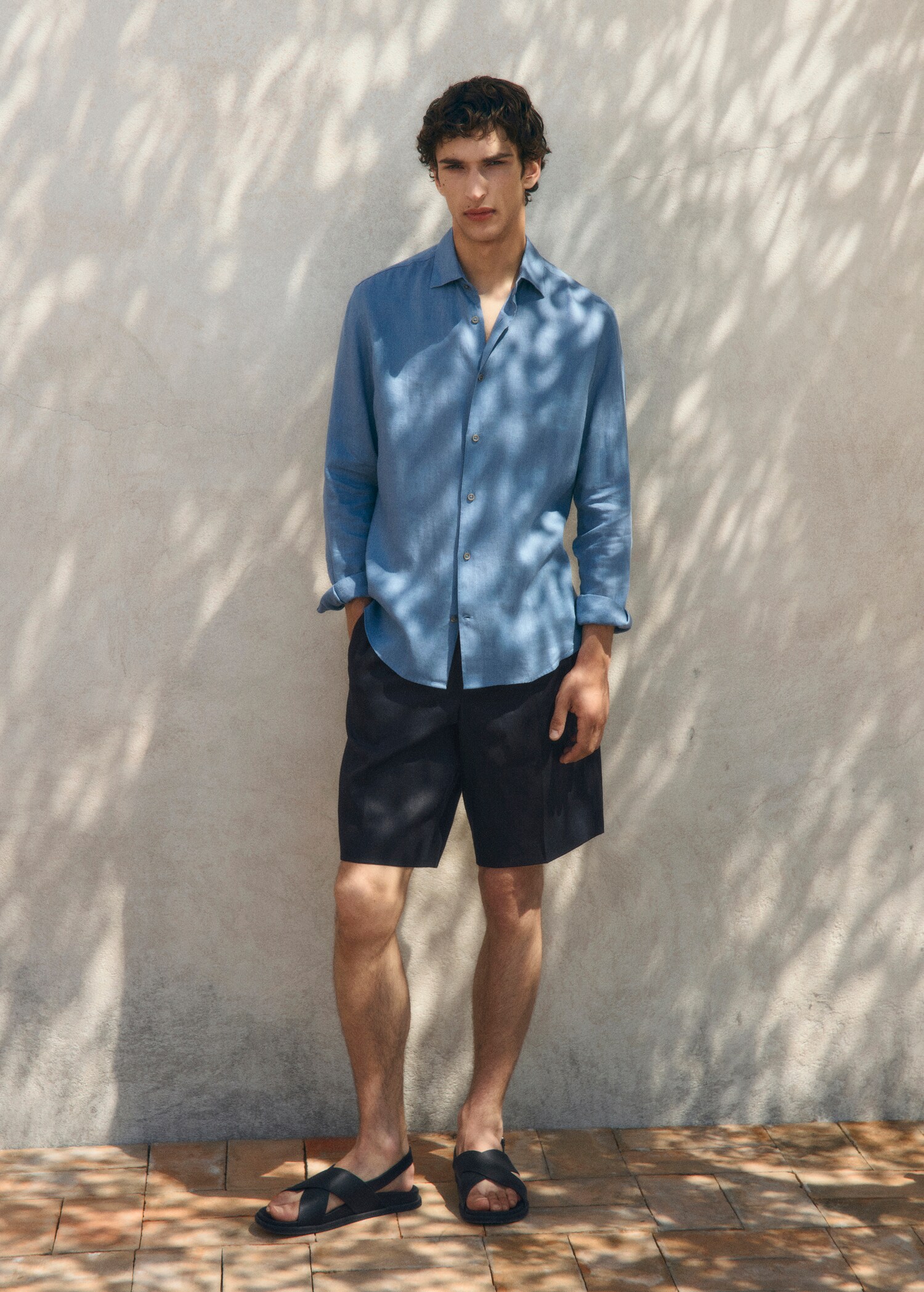 Linen 100% shirt - Details of the article 3