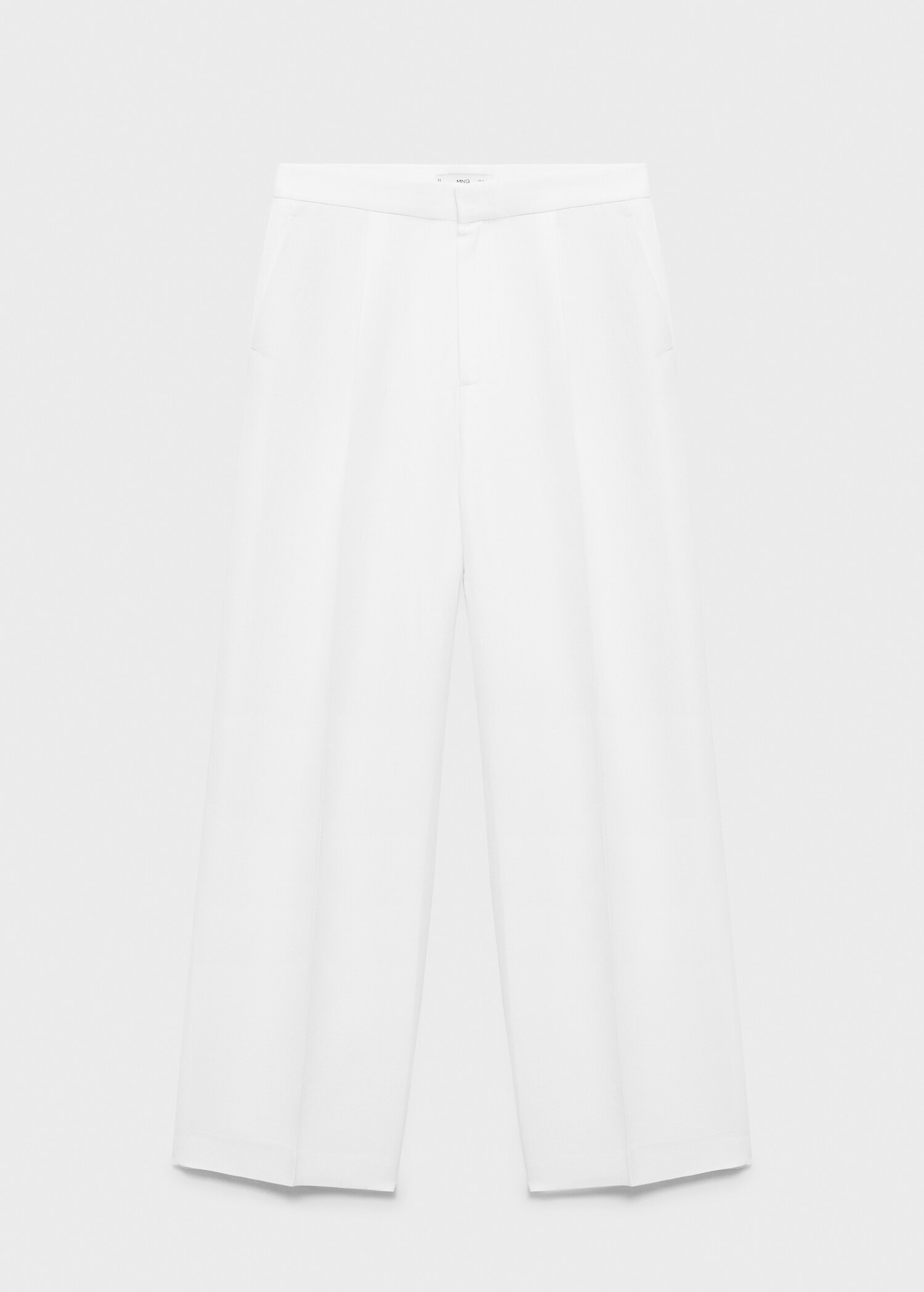 Linen-blend pleated trousers - Article without model