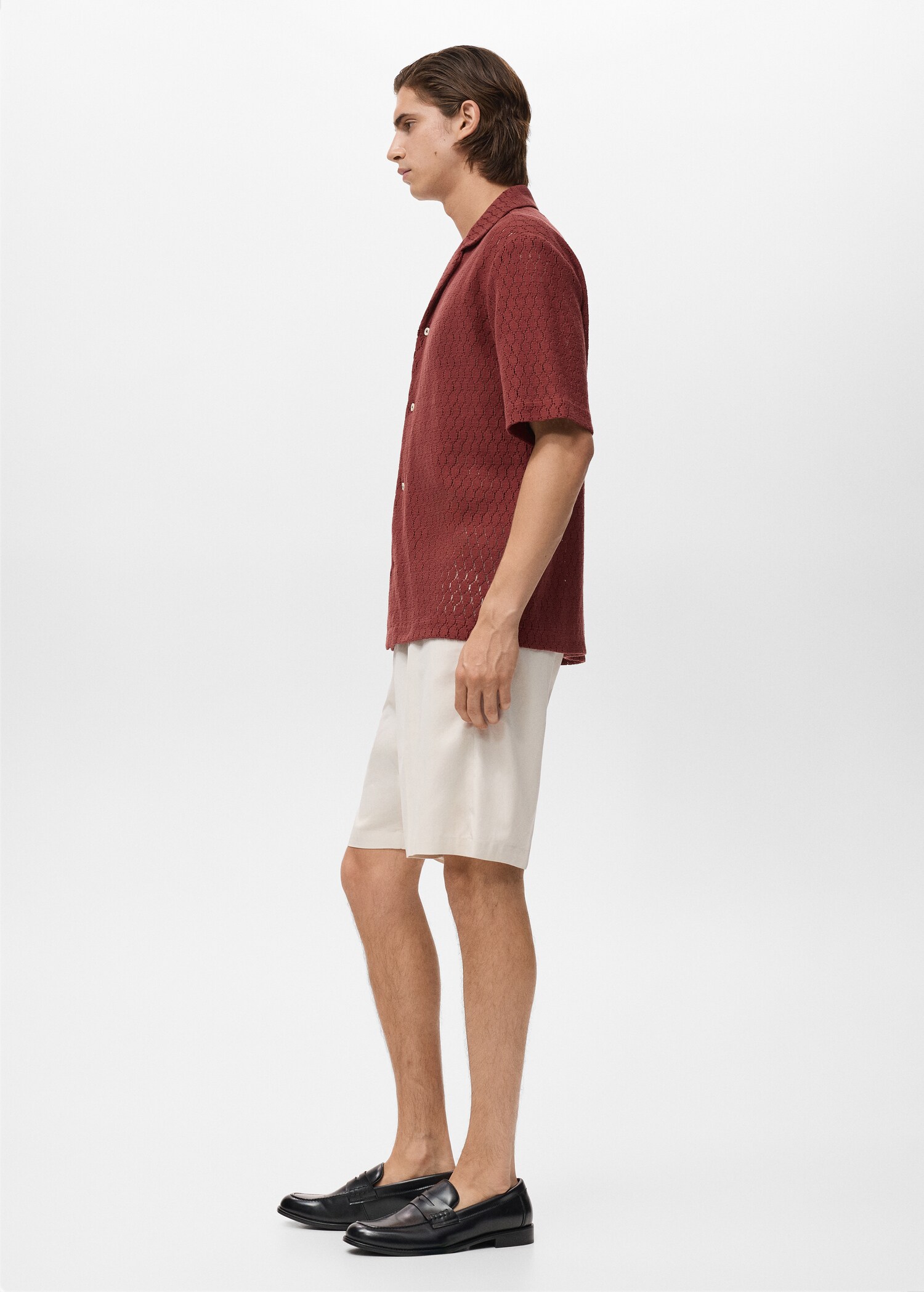 Cotton blouse with openwork detail - Details of the article 2
