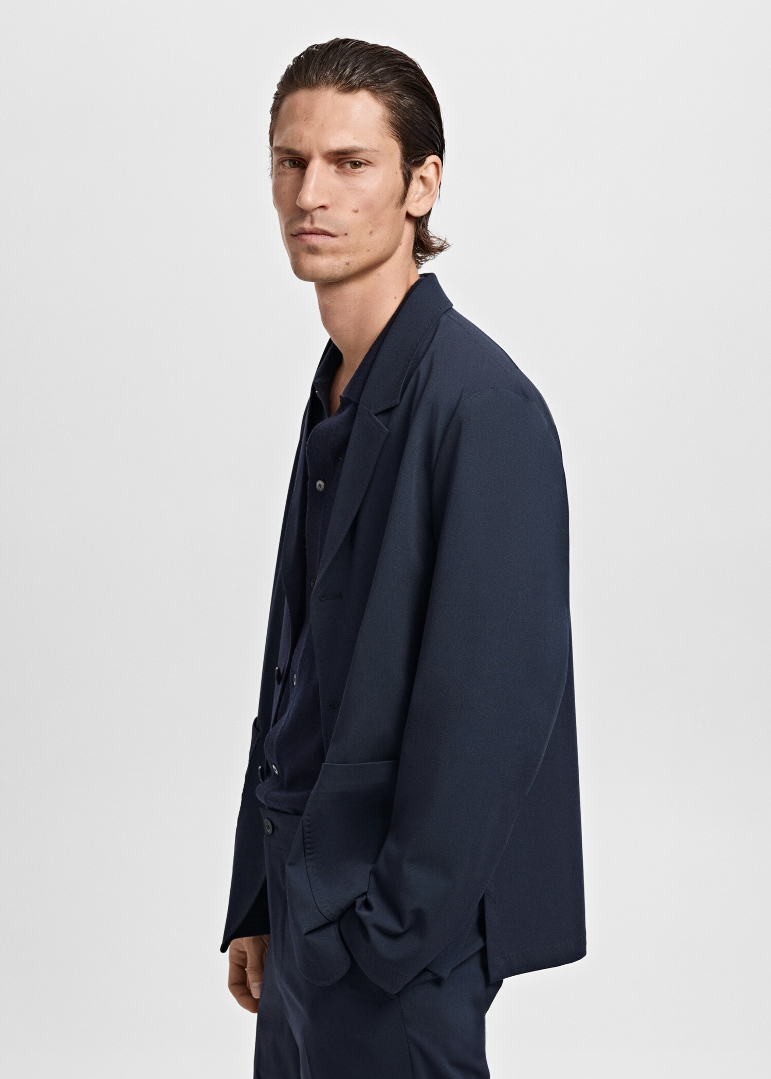Americana traje slim fit bolsillos - Detalle del artículo 2