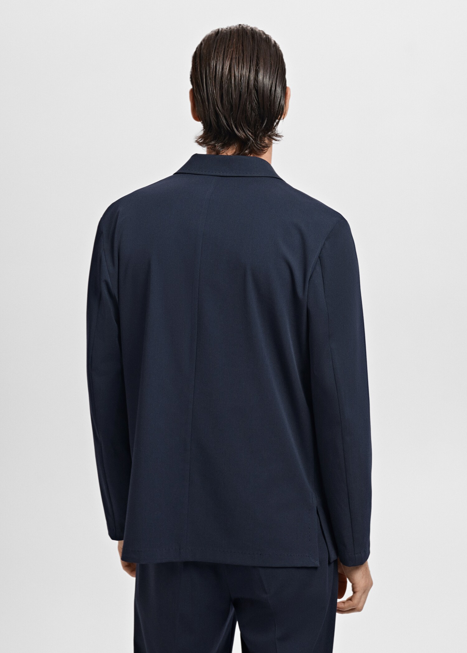 Americana traje slim fit bolsillos - Reverso del artículo