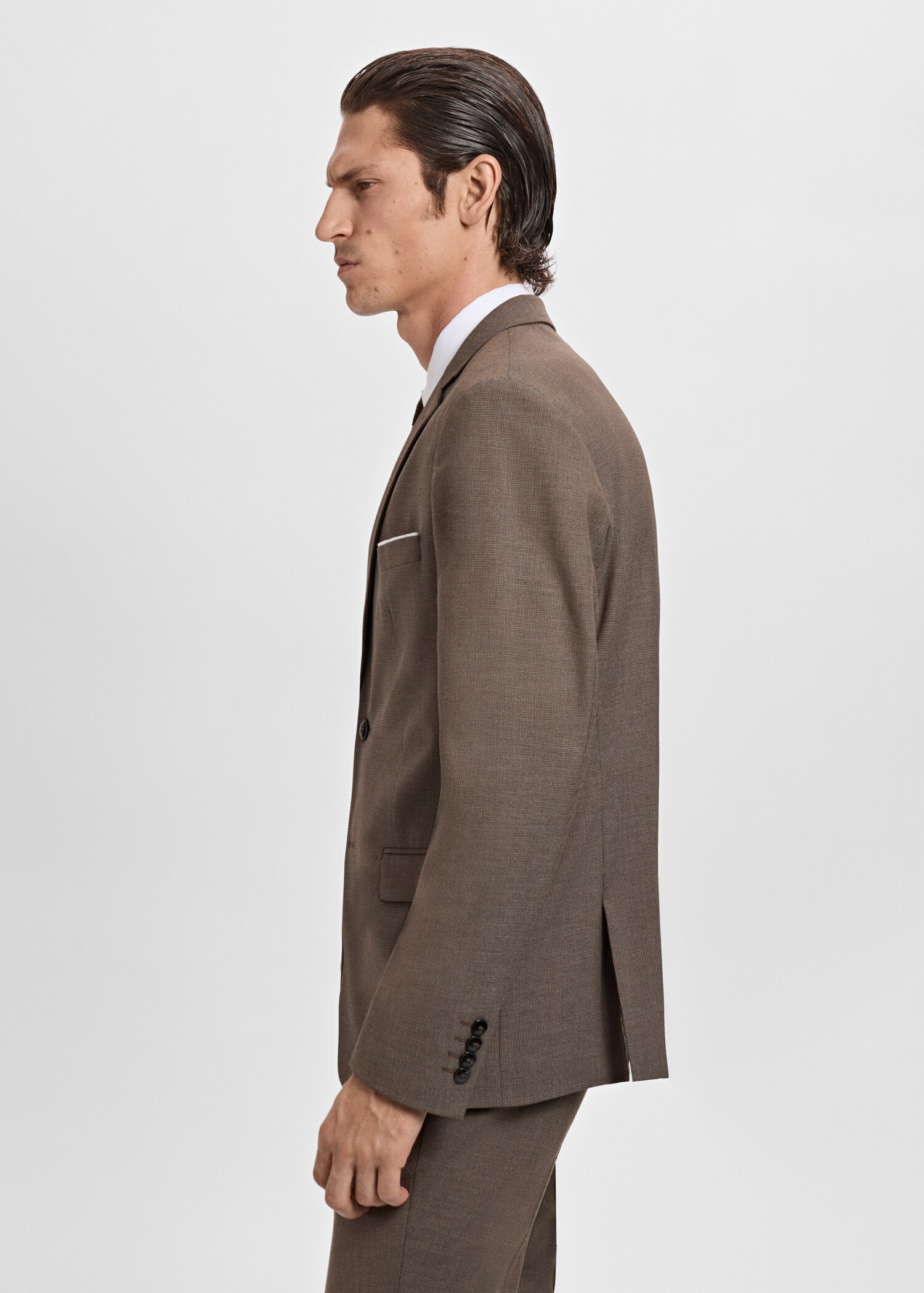 Super slim-fit suit jacket in stretch fabric - Details of the article 2