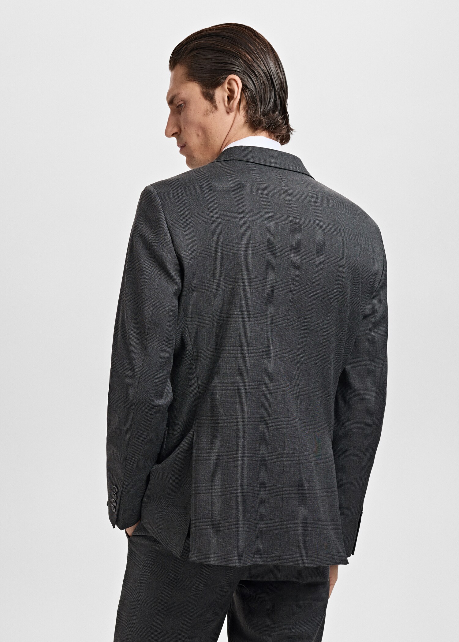 Milan slim-fit suit jacket - Reverse of the article