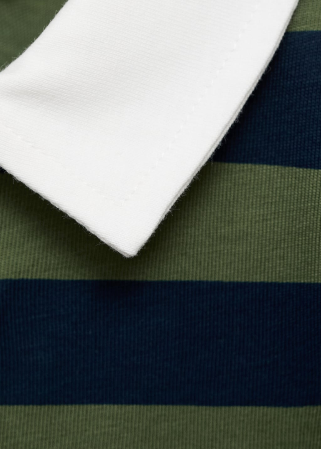 Striped cotton polo shirt