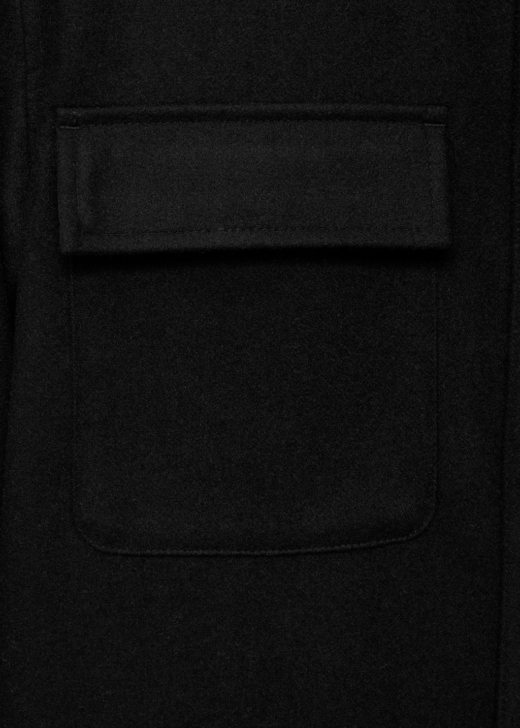 Wool overshirt with pockets