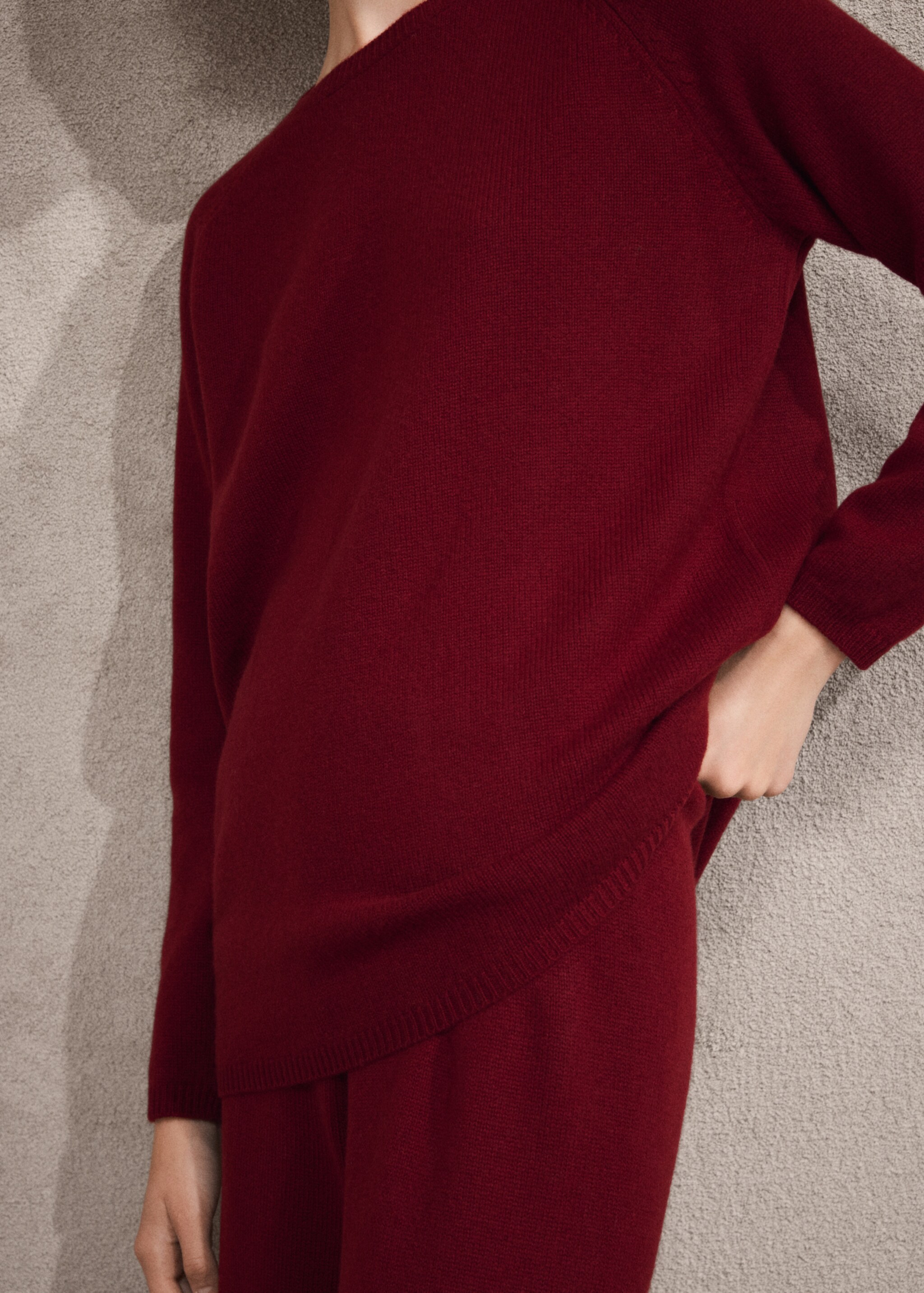 Thick cashmere sweater - Medium plane, Red. Ref: 17027130-01.