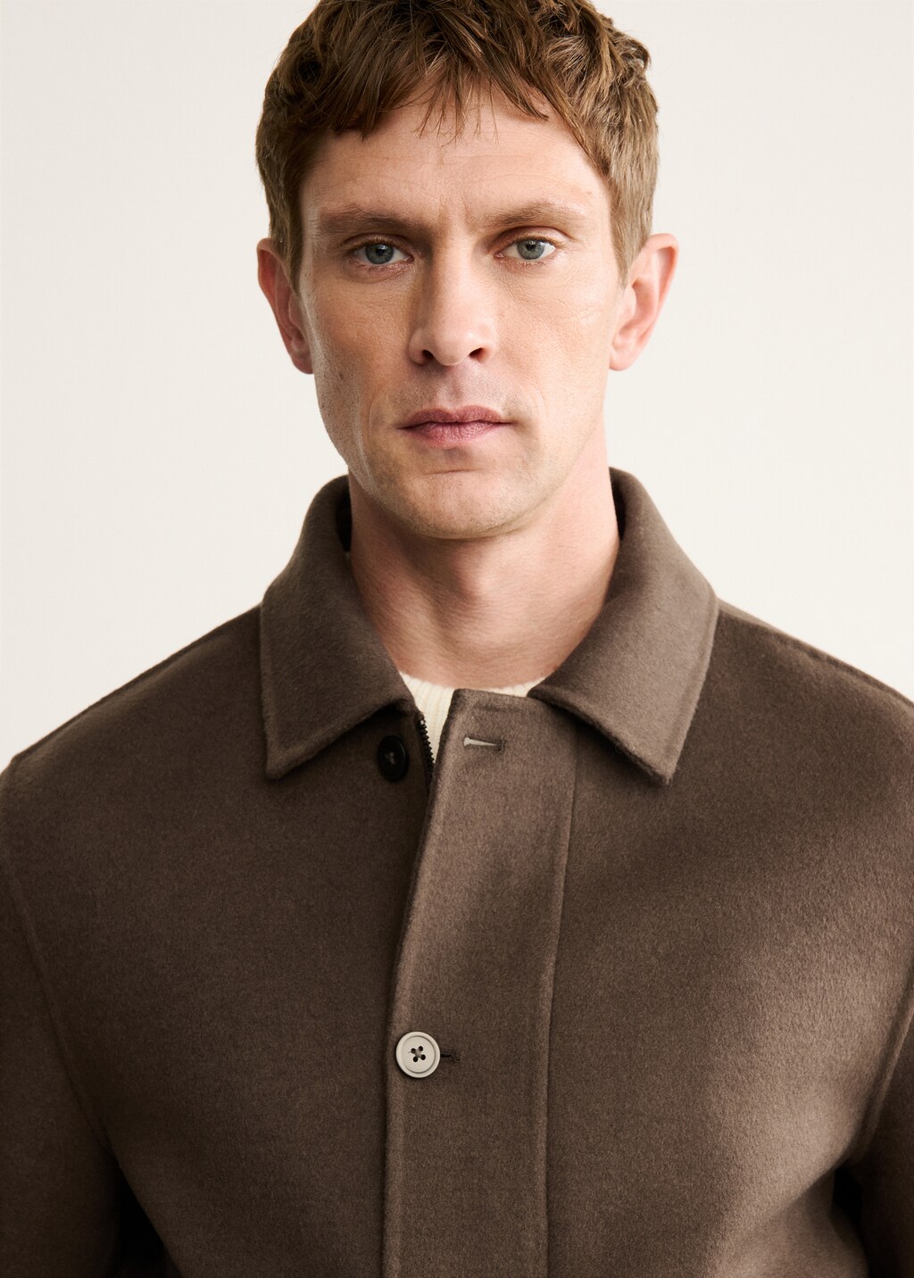 Handmade wool jacket with pockets