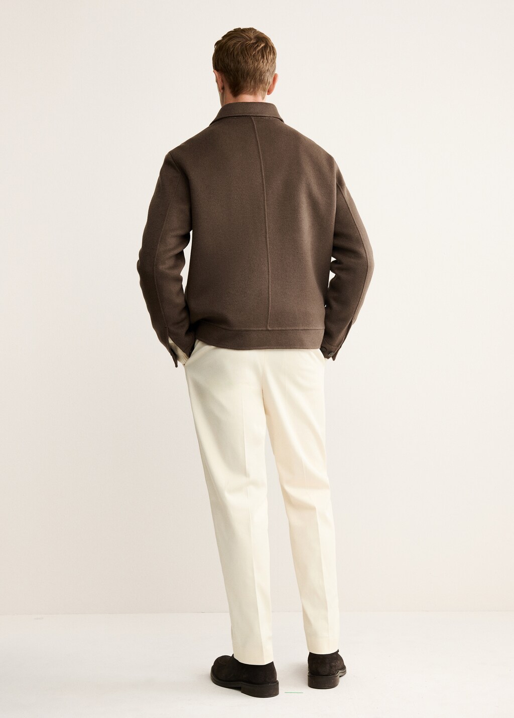 Handmade wool jacket with pockets