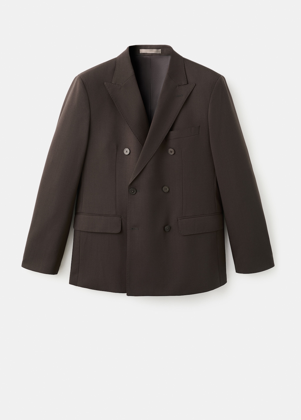 100% Italian wool double-breasted suit jacket