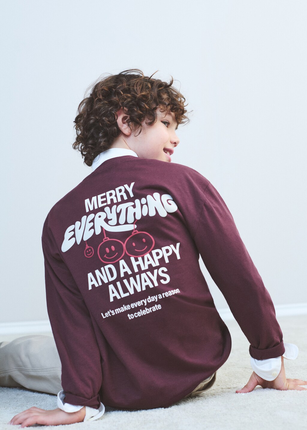 Christmas-print t-shirt