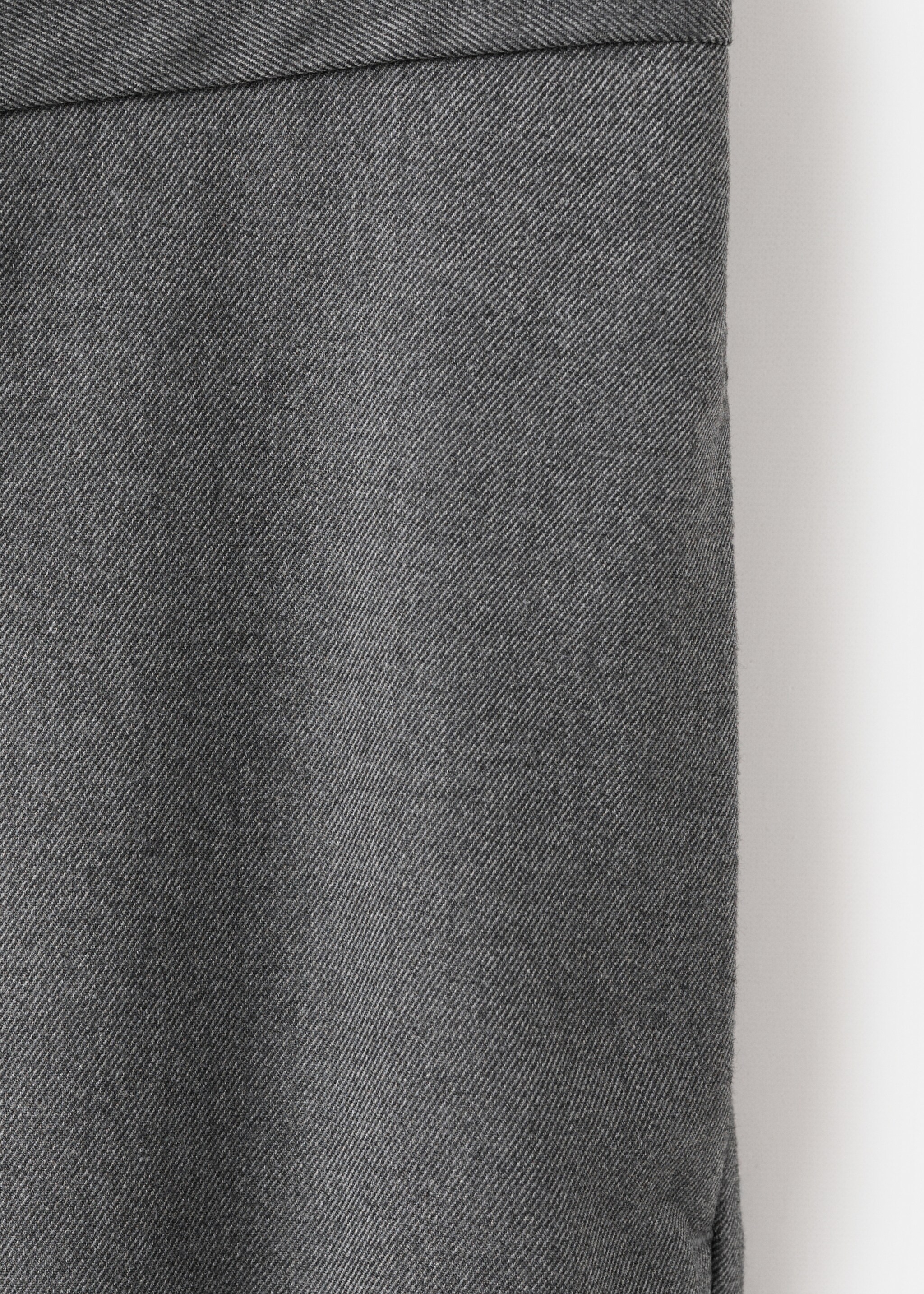 Flowy straight-fit trousers - Details of the article 0, Grey. Ref: 17029208-01.