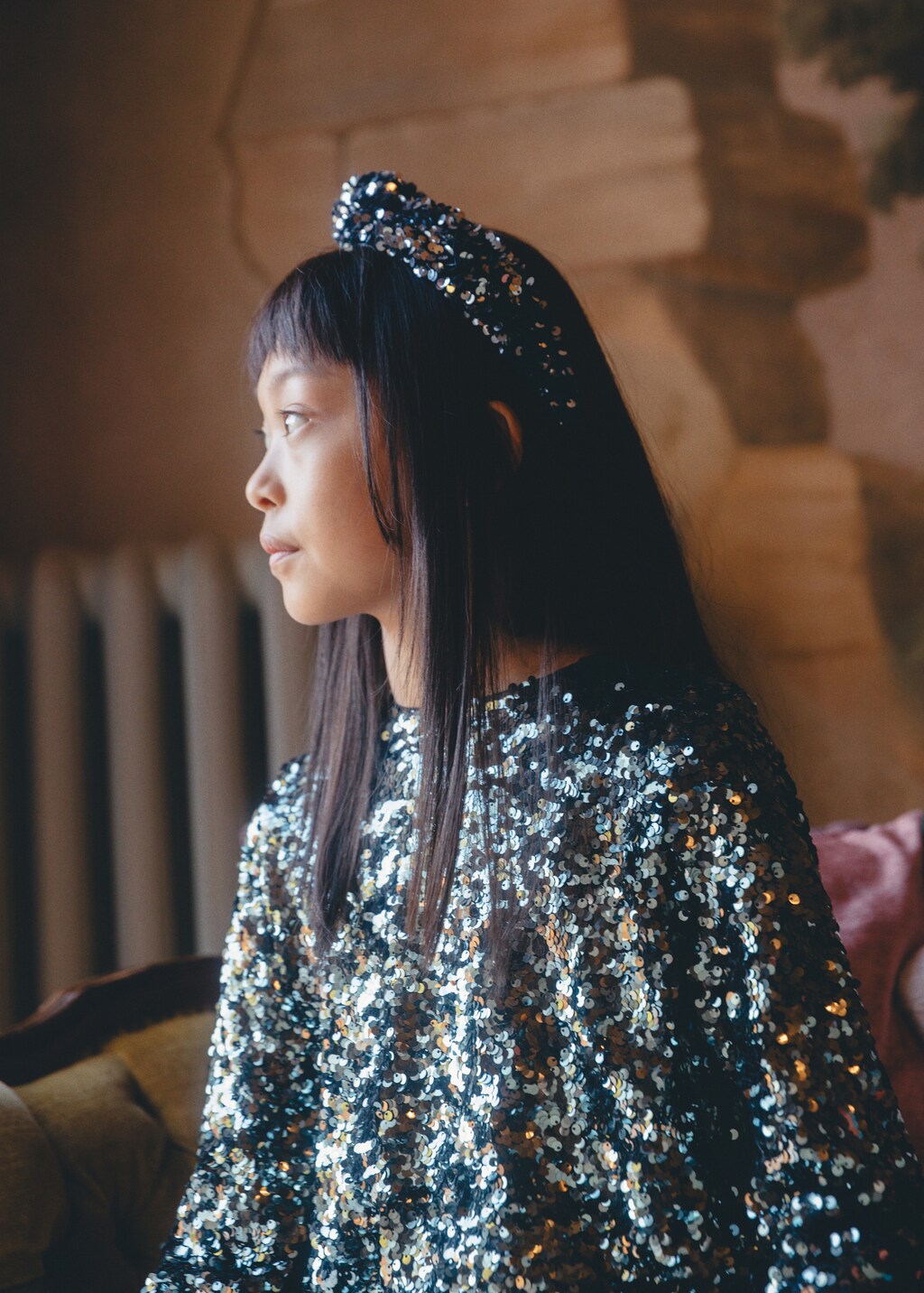 Glitter sequin headband