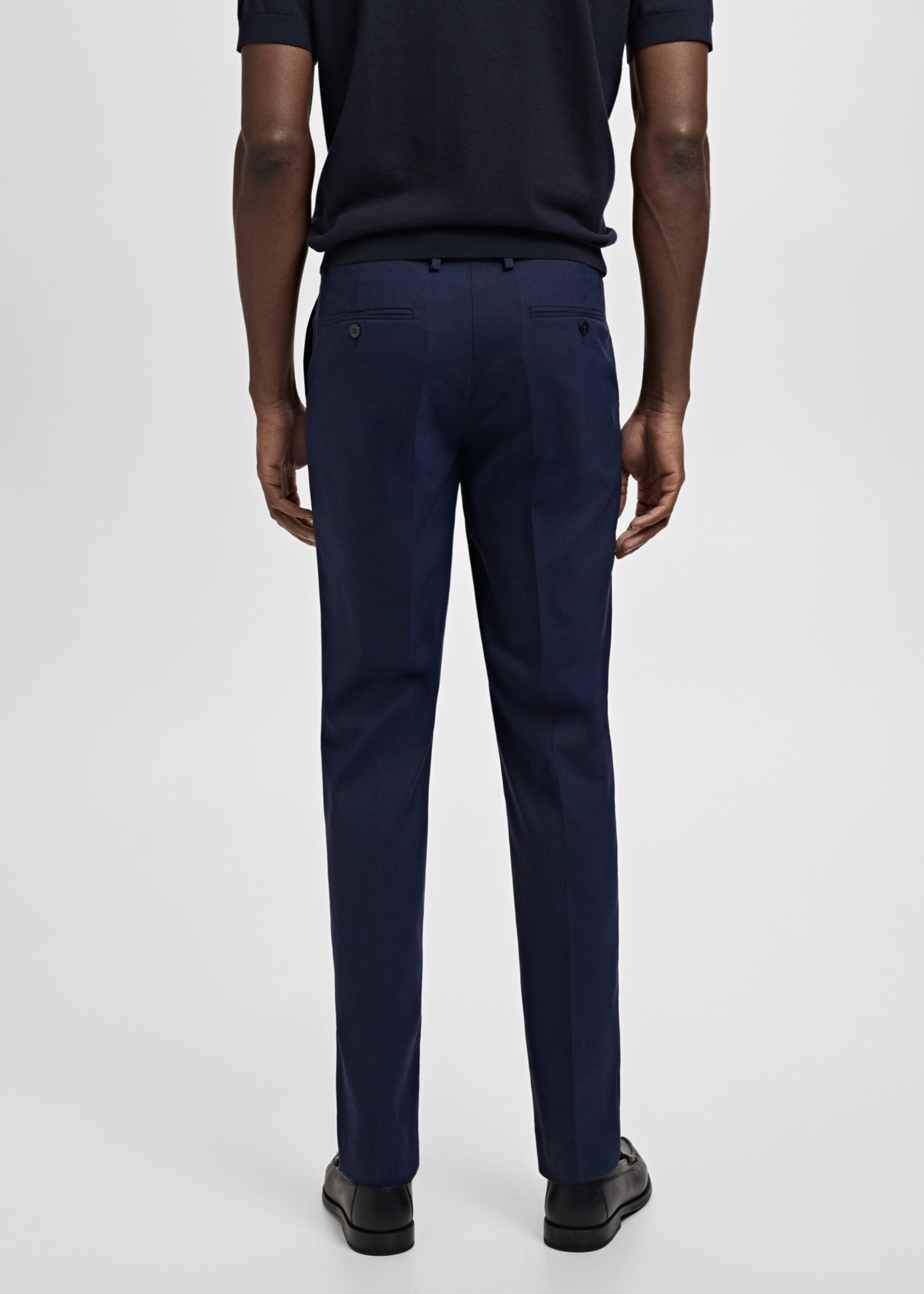 Milan slim-fit suit trousers - Reverse of the article