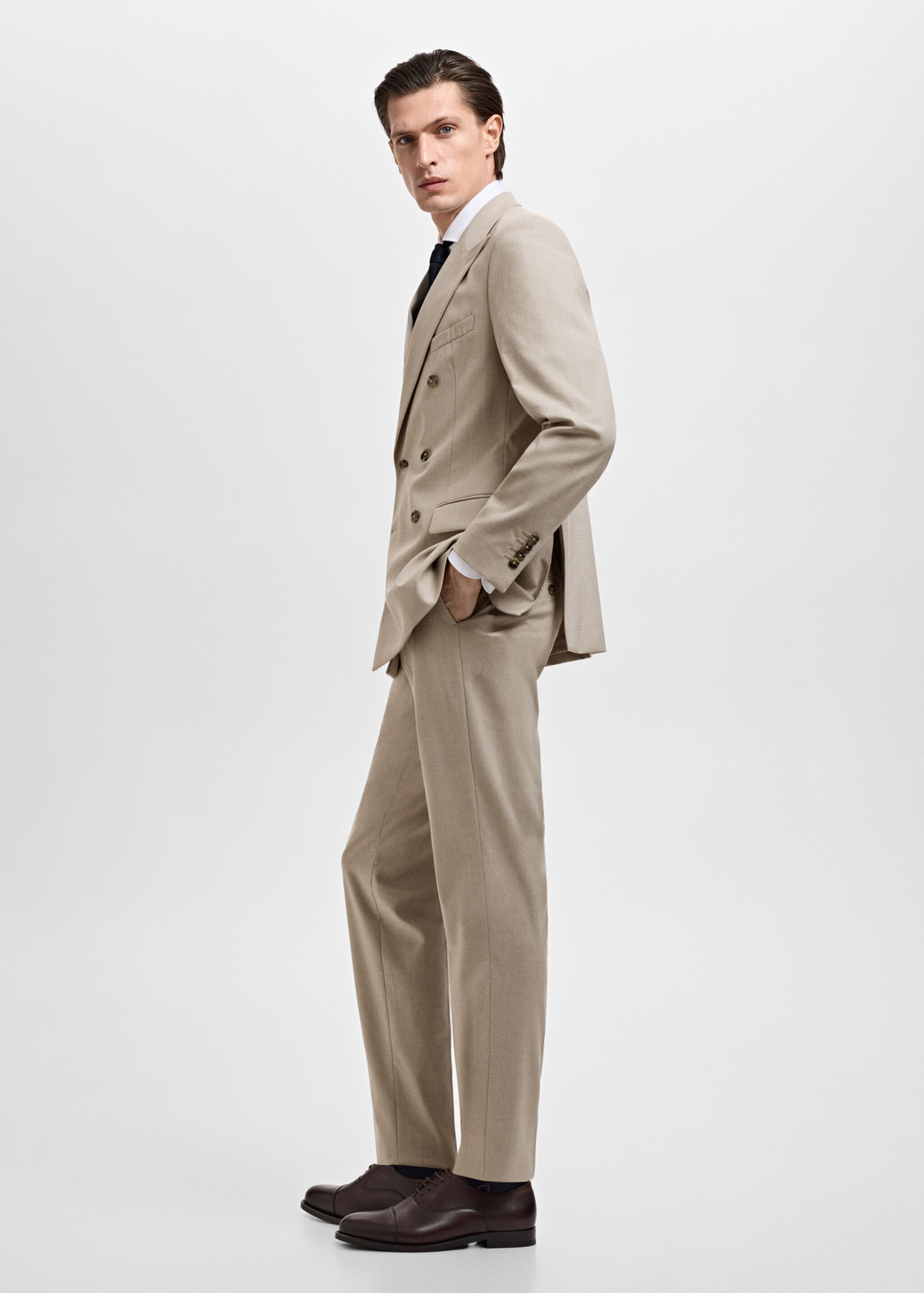Monaco slim-fit suit trousers - Details of the article 2