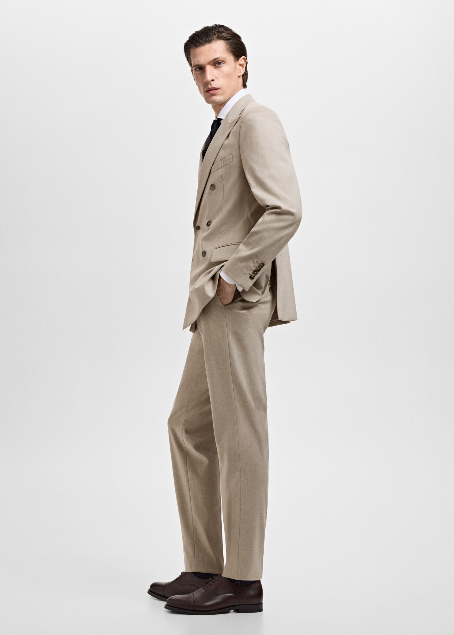 Monaco slim-fit suit trousers - Details of the article 2