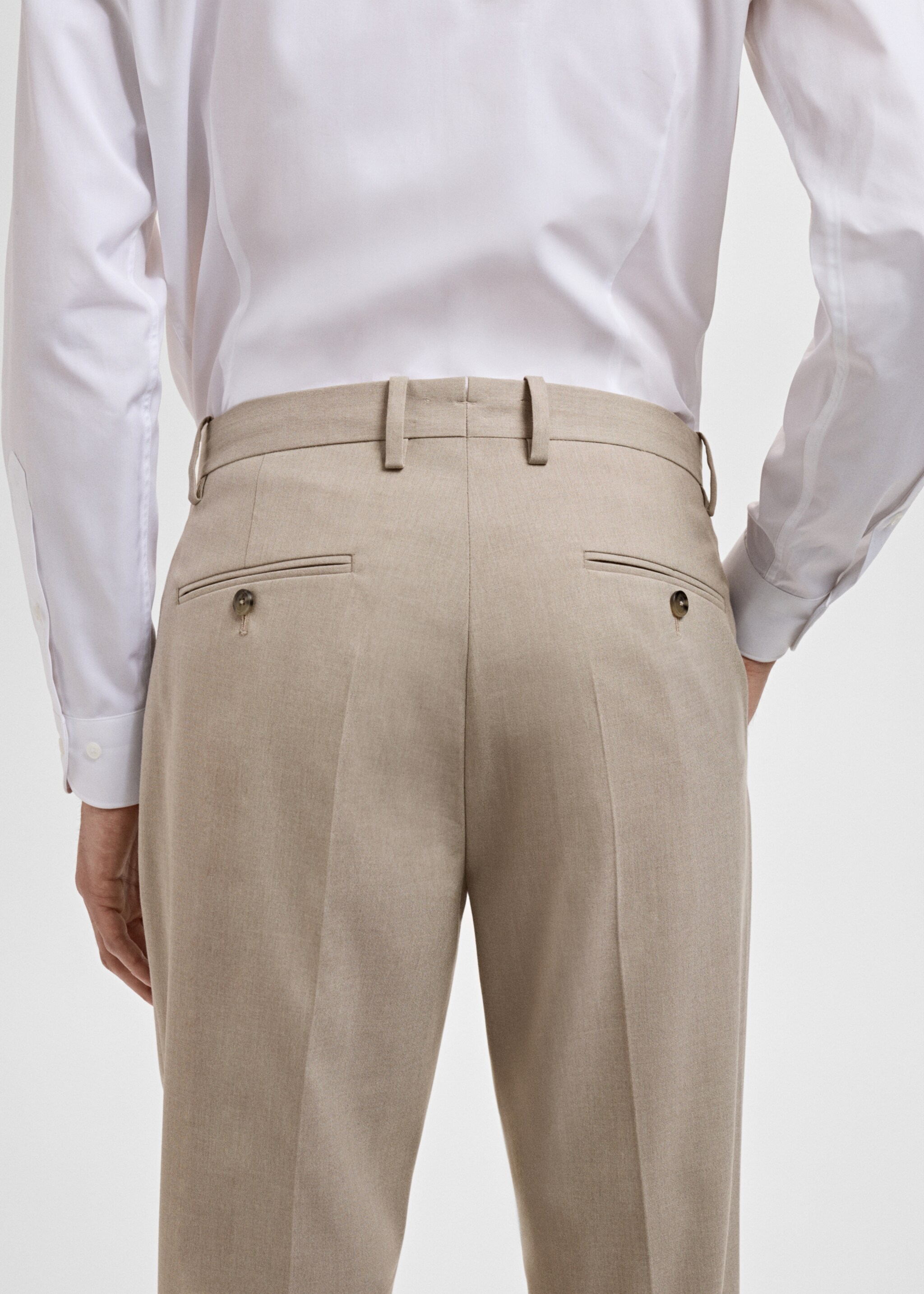 Monaco slim-fit suit trousers - Details of the article 3