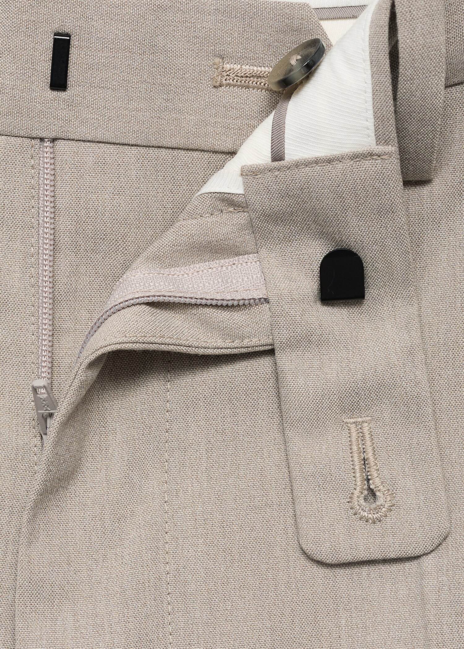 Monaco slim-fit suit trousers - Details of the article 8