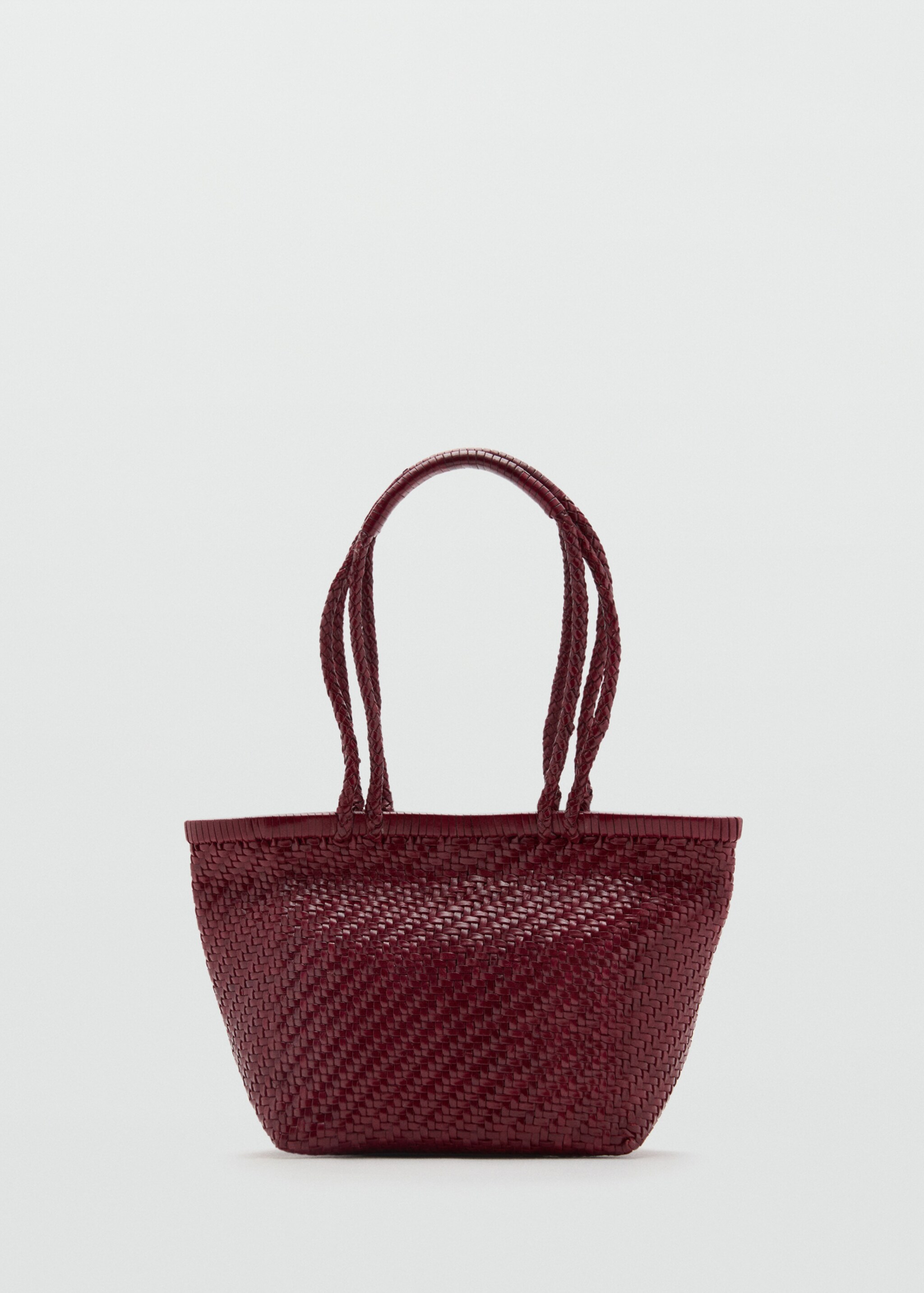 Braided leather shoulder bag - Article without model
