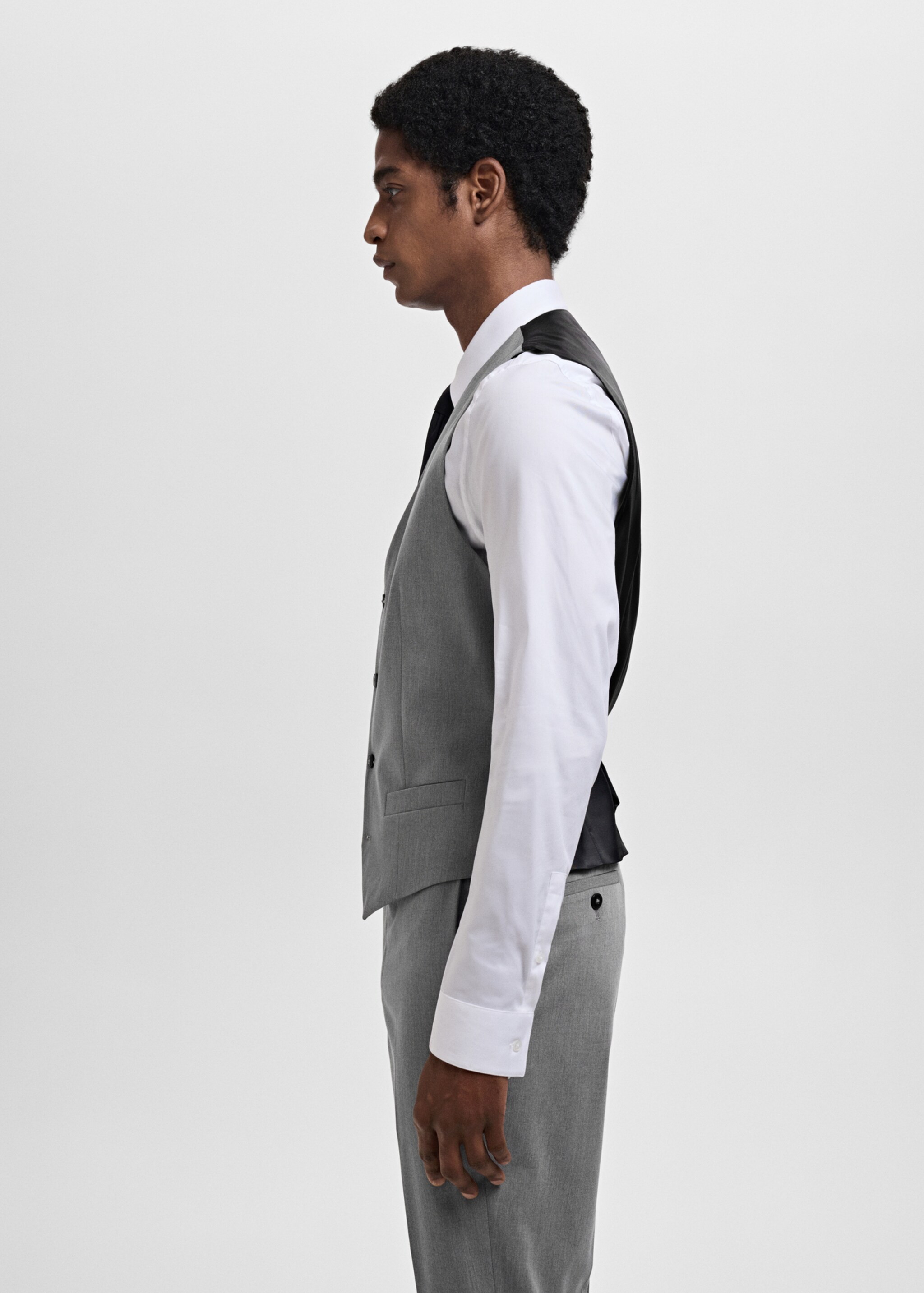 Paris super slim-fit suit waistcoat - Details of the article 2