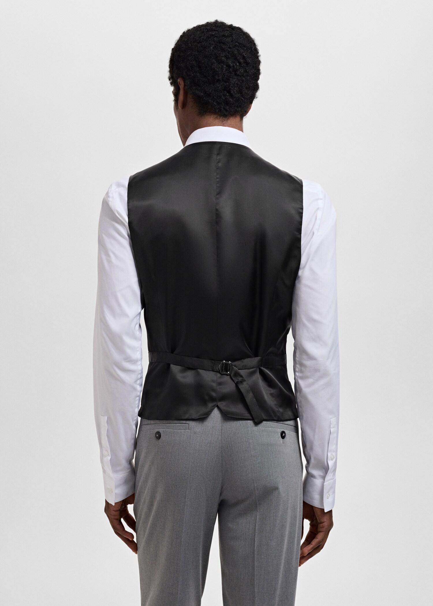 Paris super slim-fit suit vest - Reverse of the article