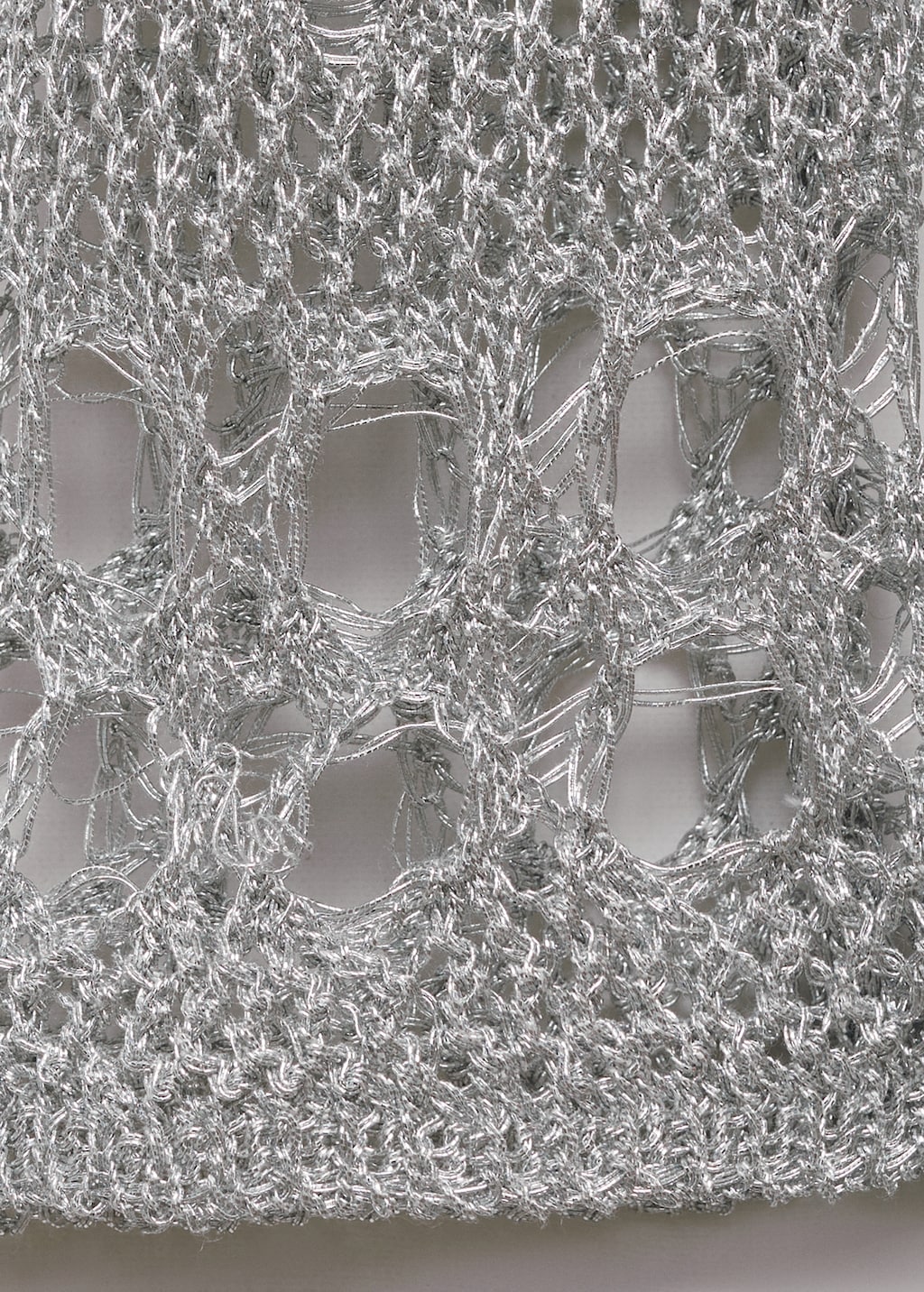 Lurex dress with openwork details