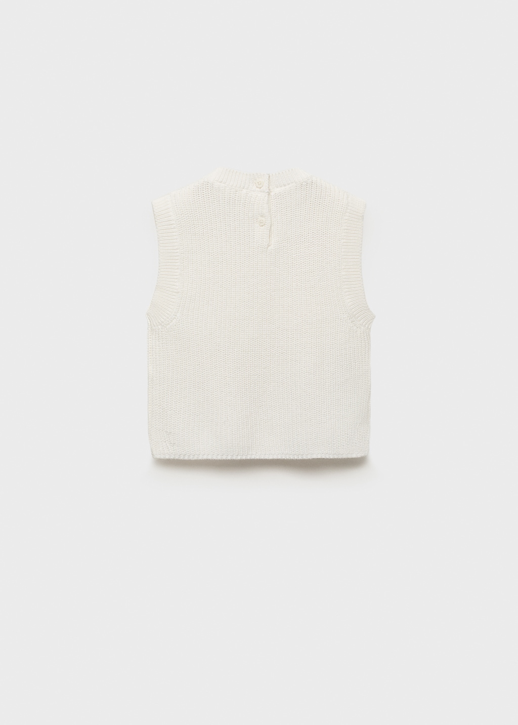 Knitted cotton vest
