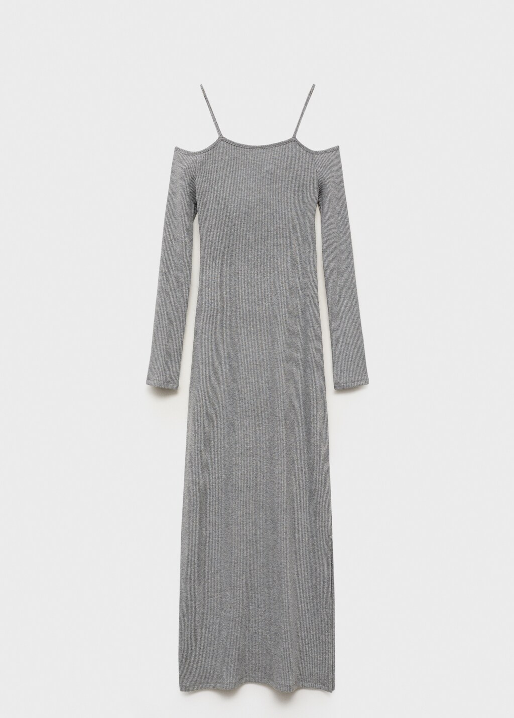 Knitted dress with cut-out