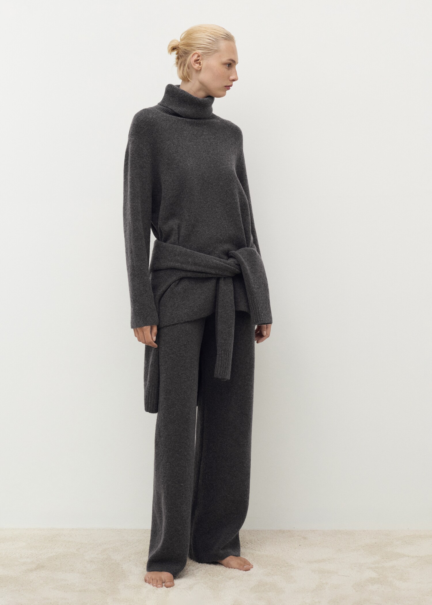 Pull-over maille col montant - Plan général
