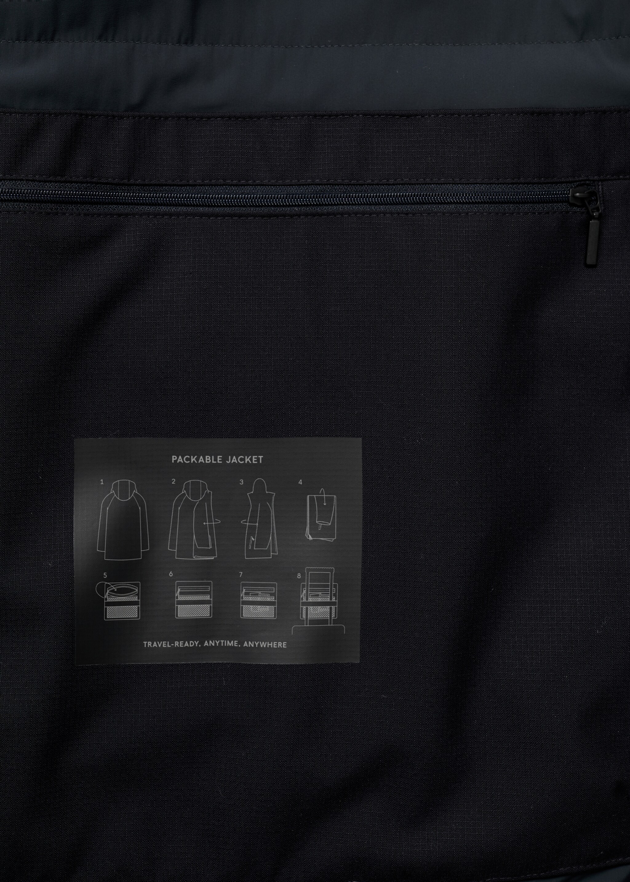 Packable quilted water-repellent parka Thermolite® - Details of the article 0, Navy. Ref: 17035968-01.