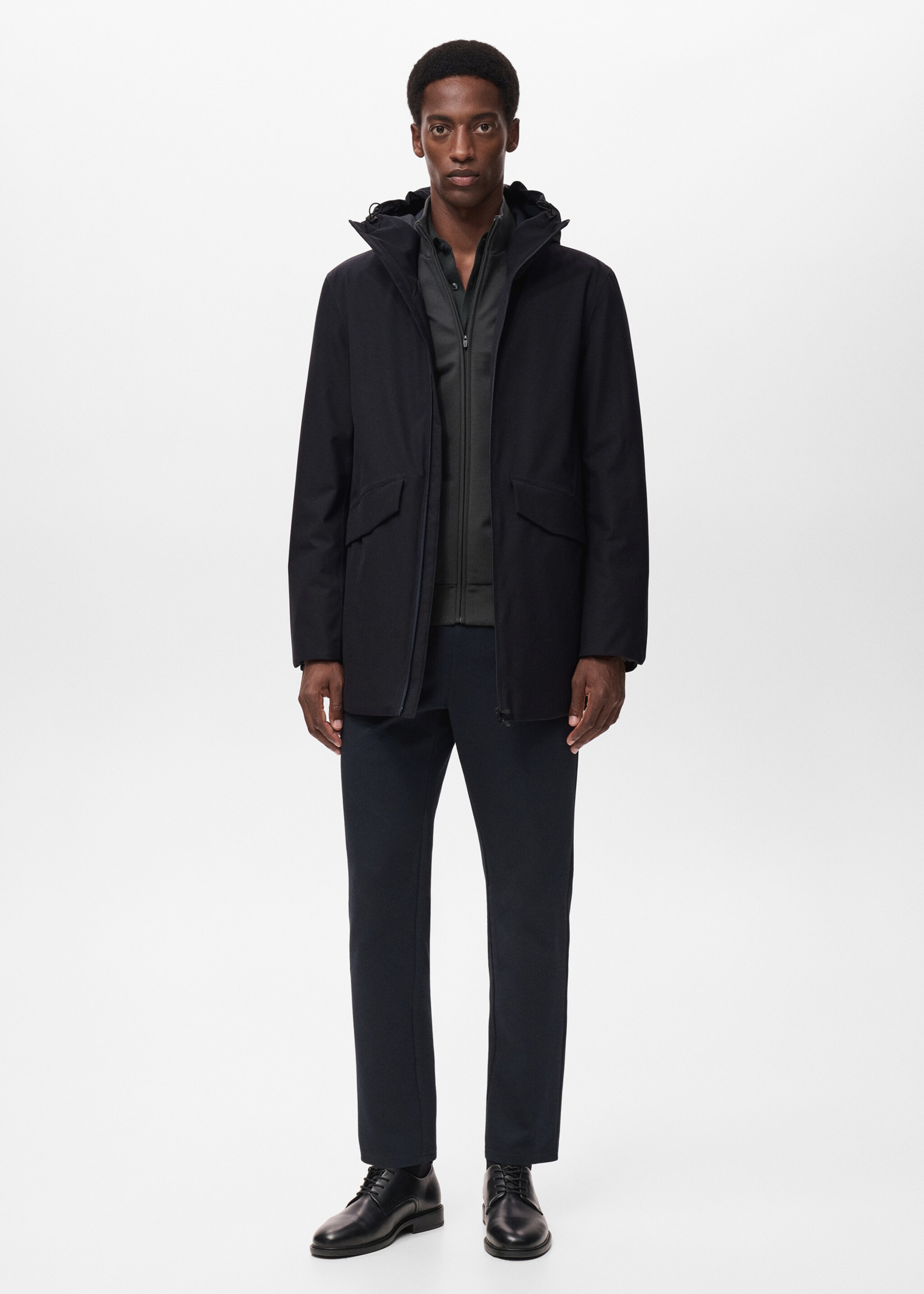 Packable quilted water-repellent parka Thermolite® - General plane, Navy. Ref: 17035968-01.
