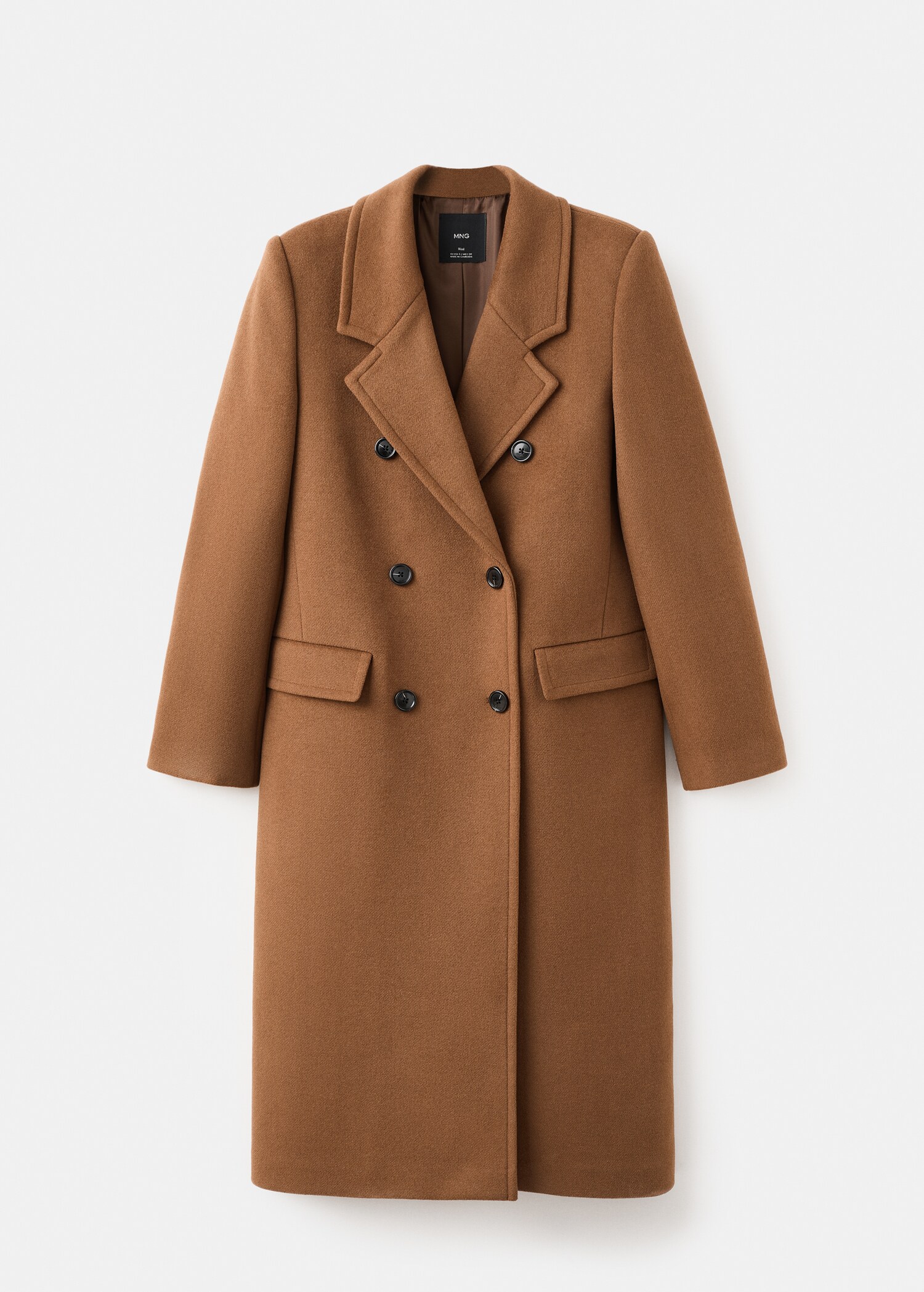Double-breasted wool coat - Article without model
