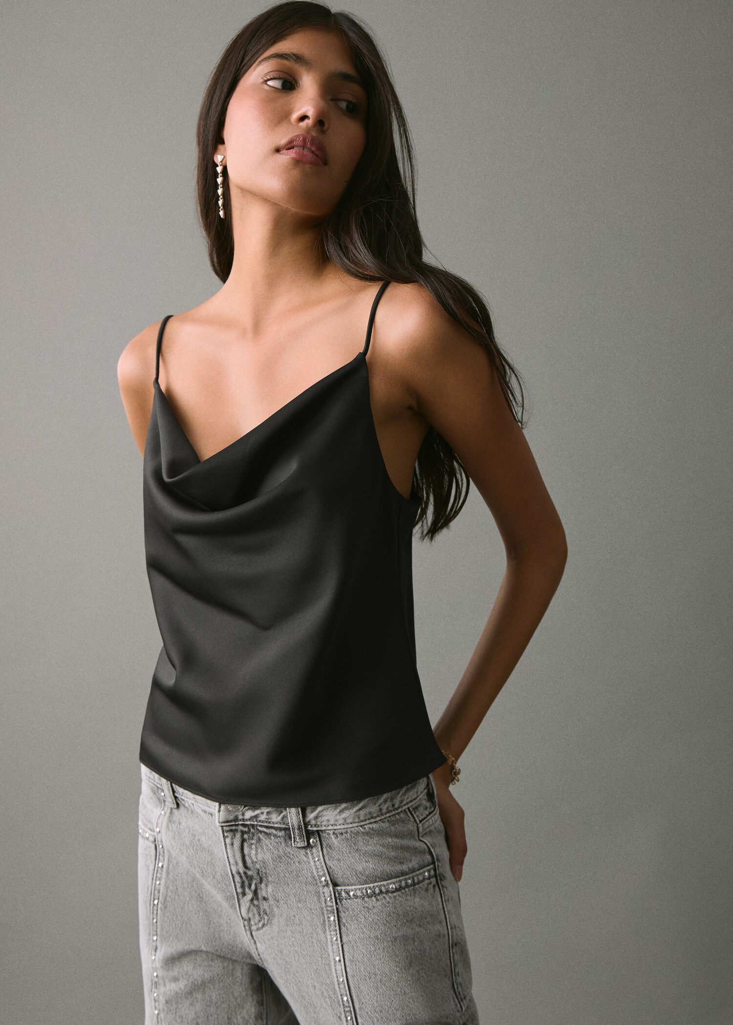 Satin top - Medium plane