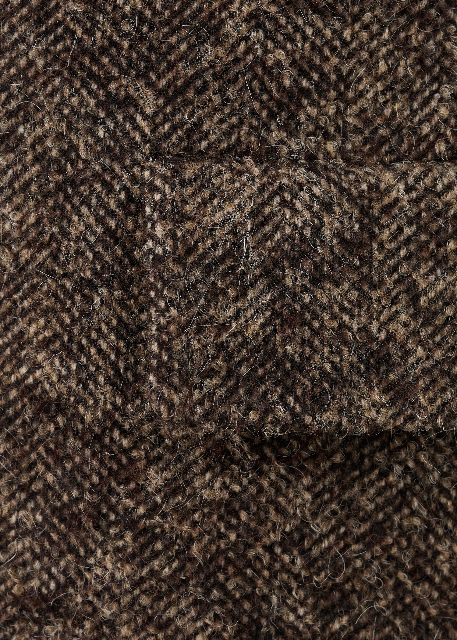 Παλτό από μάλλινο ύφασμα μελανζέ - Λεπτομέρεια του προϊόντος 0