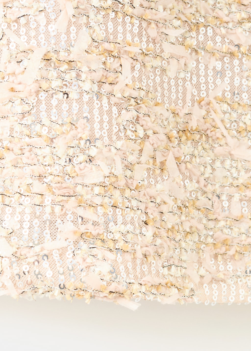 Short dress with sequins