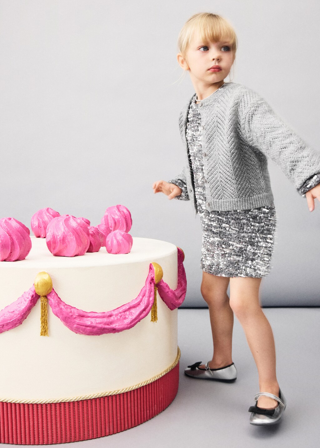 Herringbone-pattern openwork cardigan - Kids | MANGO USA