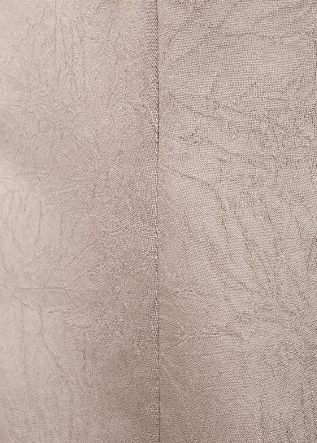 Satin dress with sequin neckline