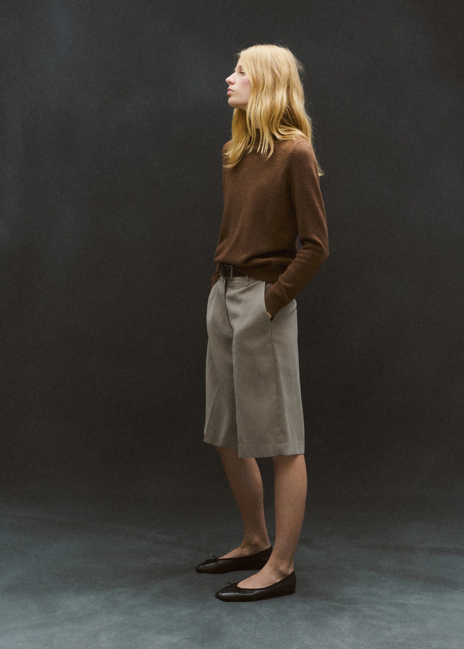 Jersey 100% cashmere cuello perkins - Plano general