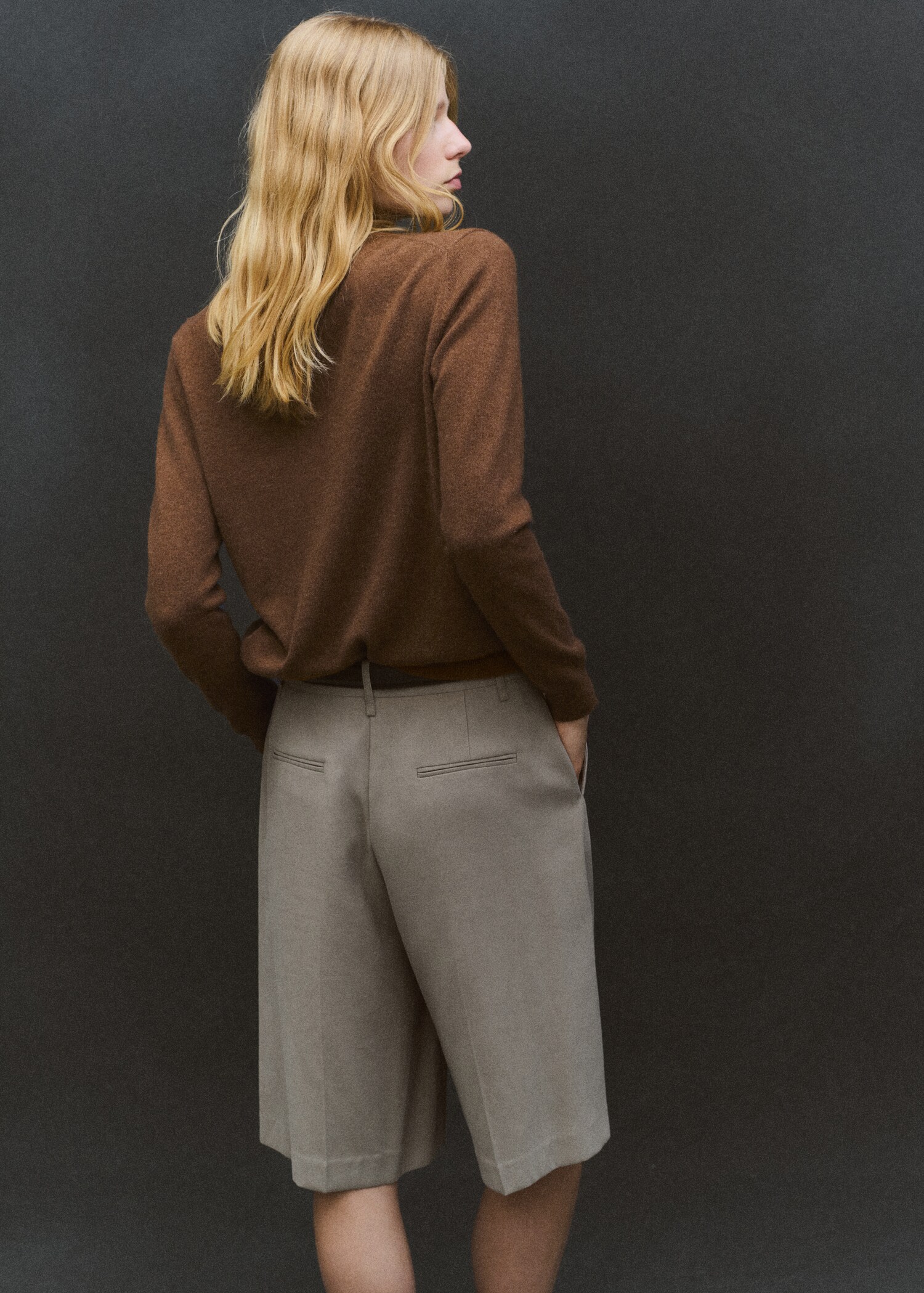 Jersey 100% cashmere cuello perkins - Reverso del artículo