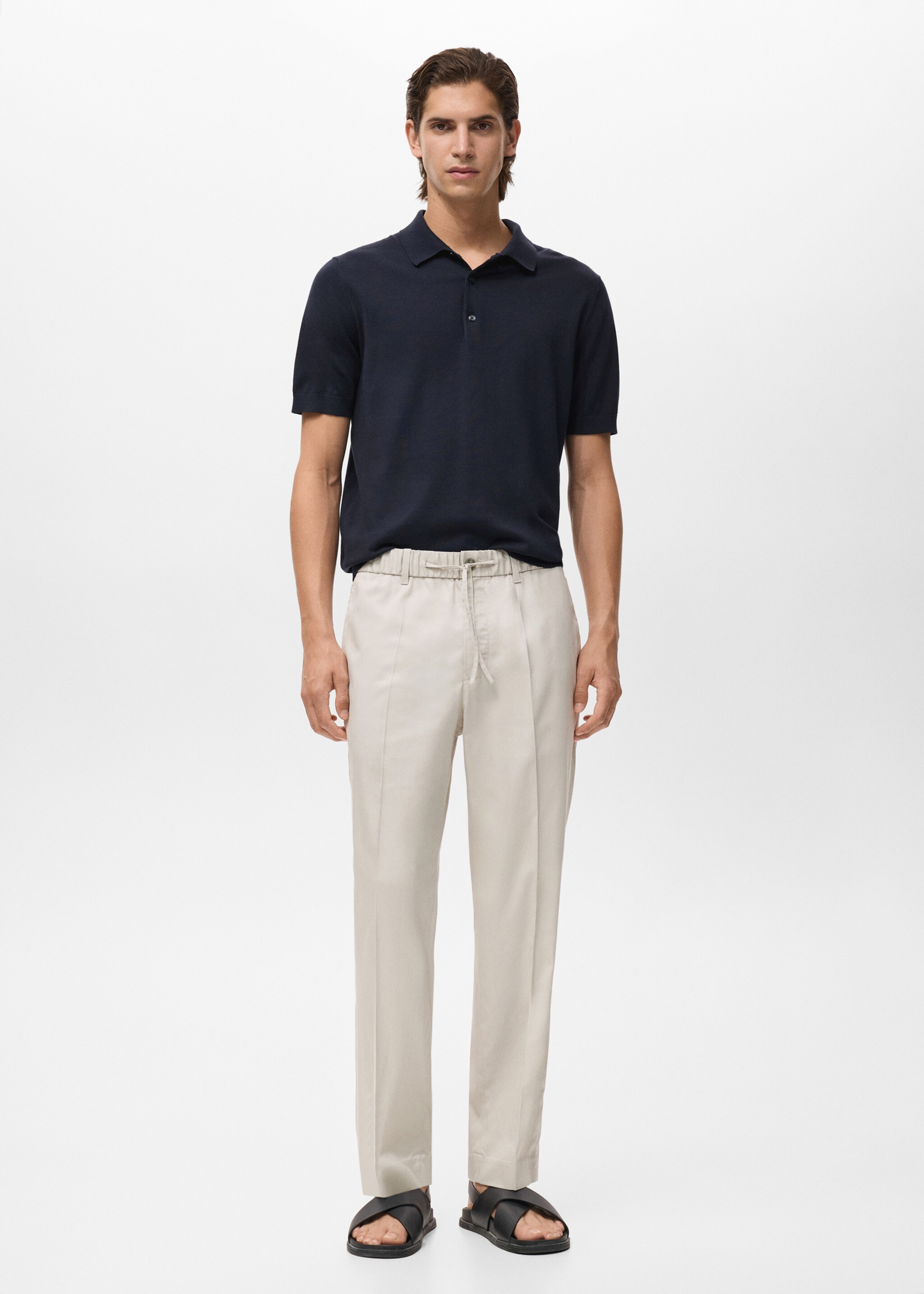 Tencel cotton joggers - General plane