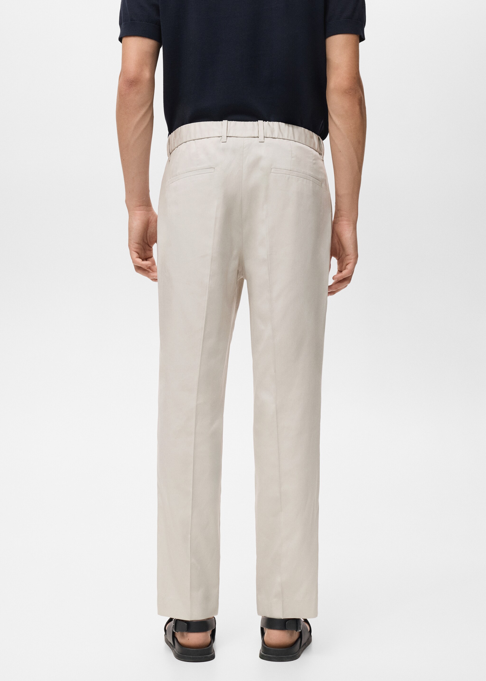 Tencel cotton joggers - Reverse of the article