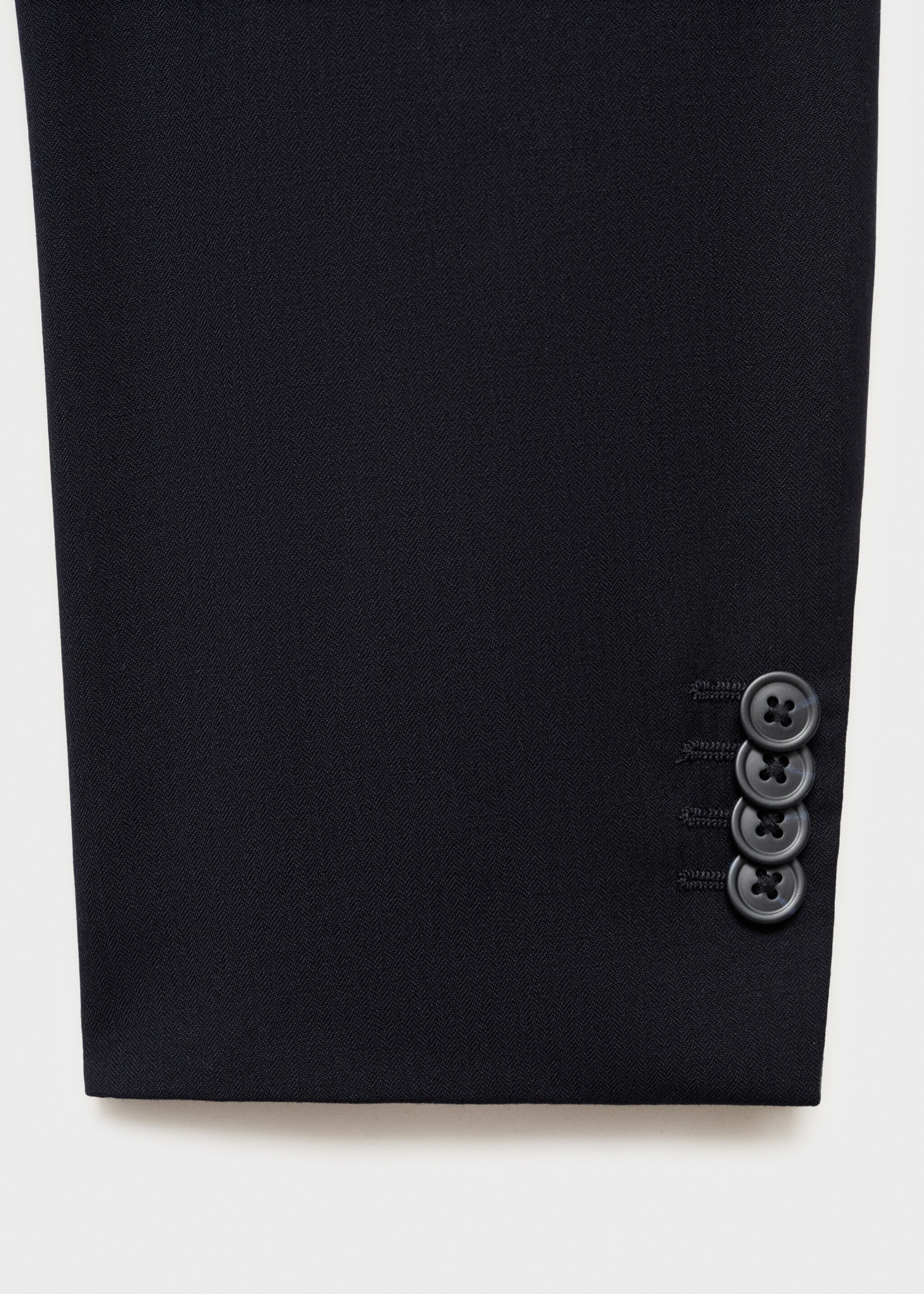 Turin 100% virgin wool suit jacket - Details of the article 0, Navy. Ref: 17041177-01.