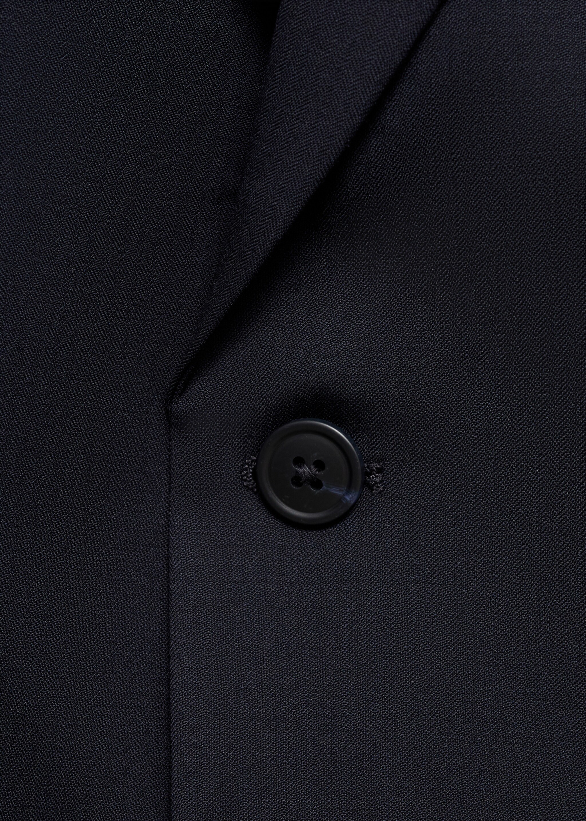 Turin 100% virgin wool suit jacket - Details of the article 8, Navy. Ref: 17041177-01.