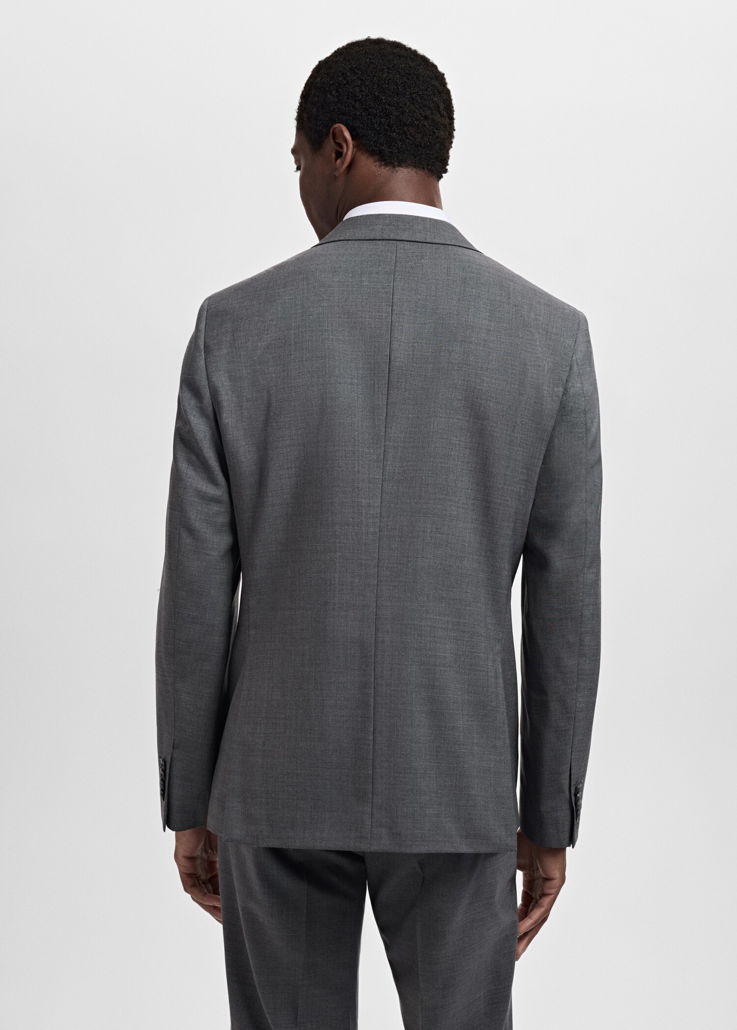 Turin 100% virgin wool suit blazer - Reverse of the article