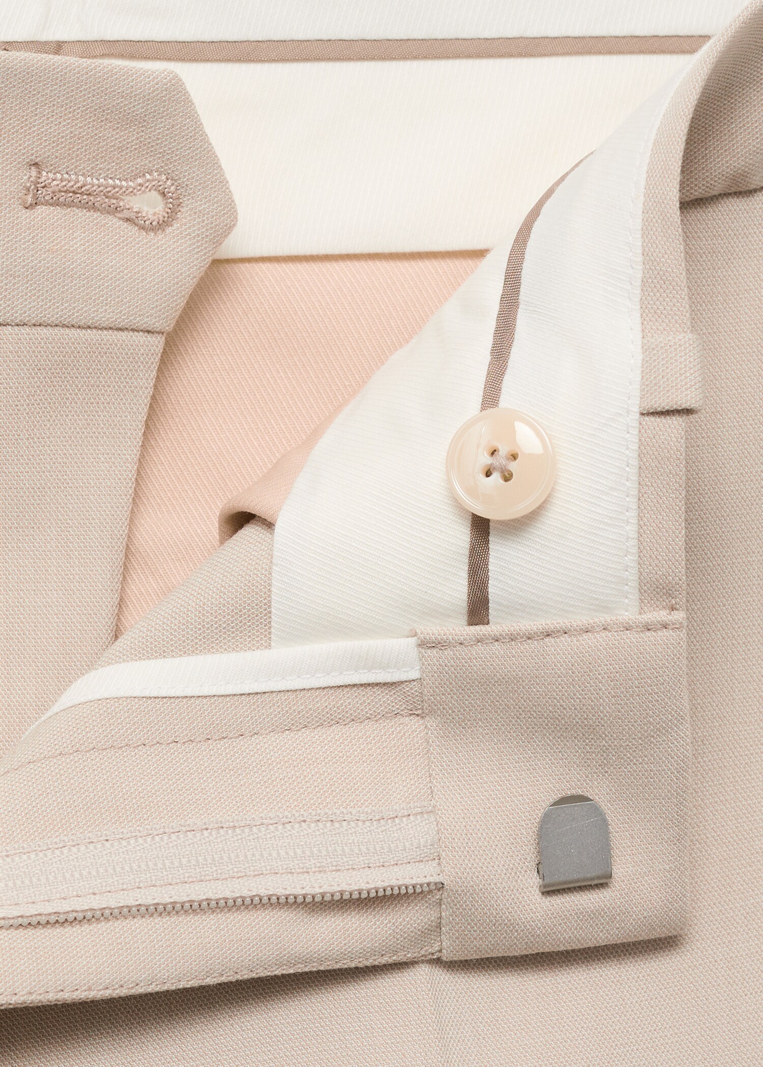 Stretch fabric super slim-fit suit trousers - Details of the article 8