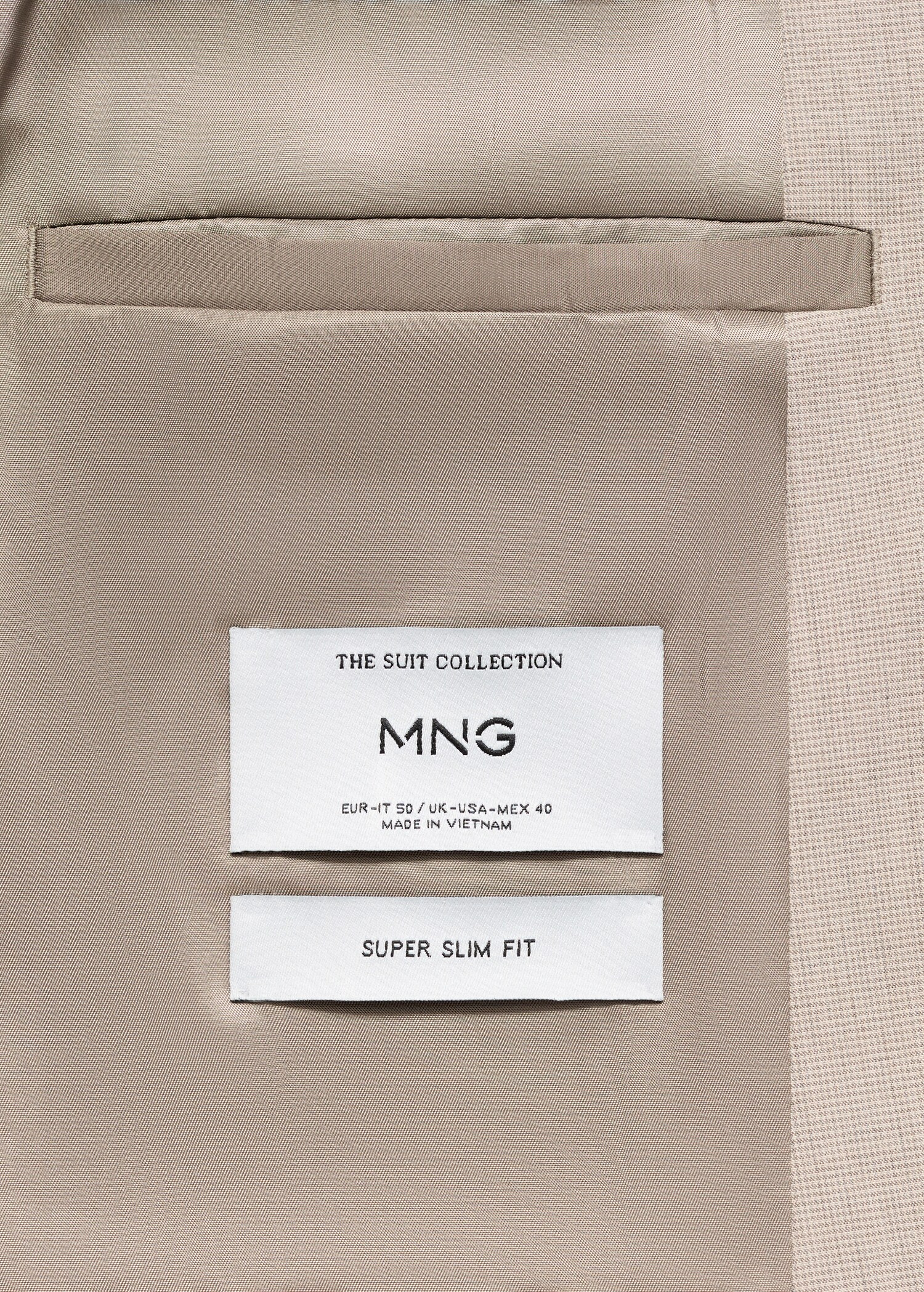 Super slim-fit suit jacket in stretch fabric - Details of the article 0