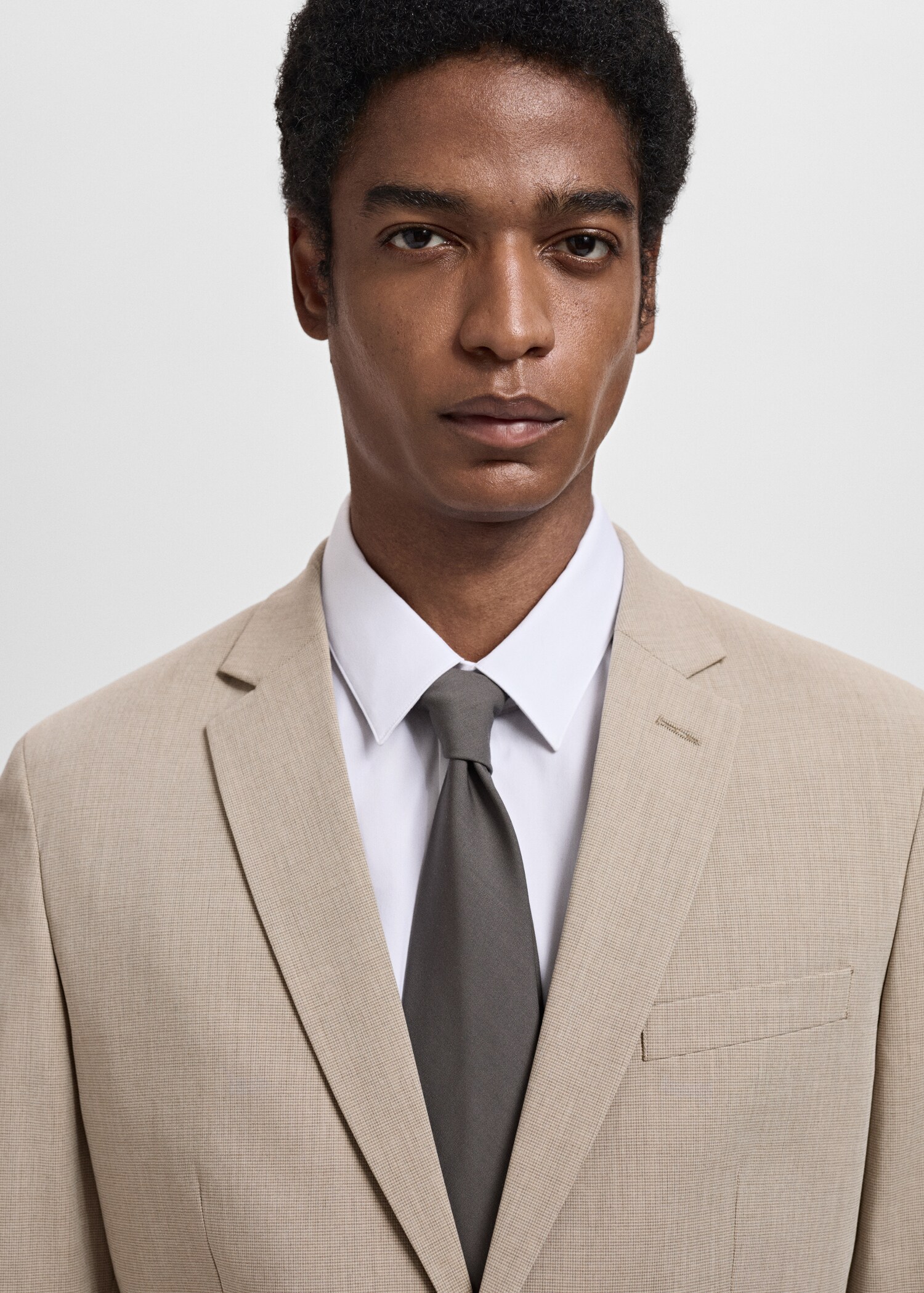 Super slim-fit suit jacket in stretch fabric - Details of the article 1