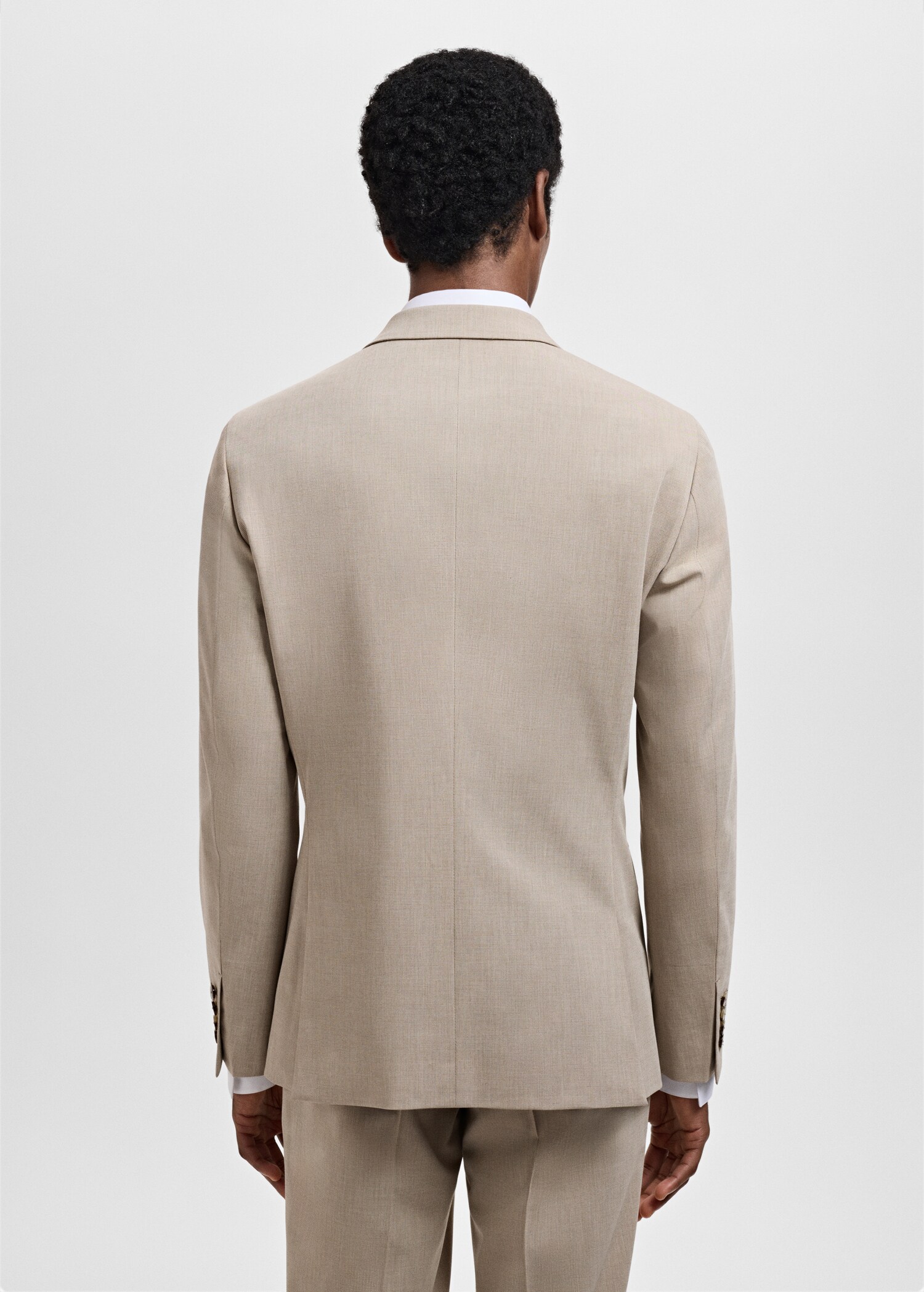 Super slim-fit suit jacket in stretch fabric - Reverse of the article