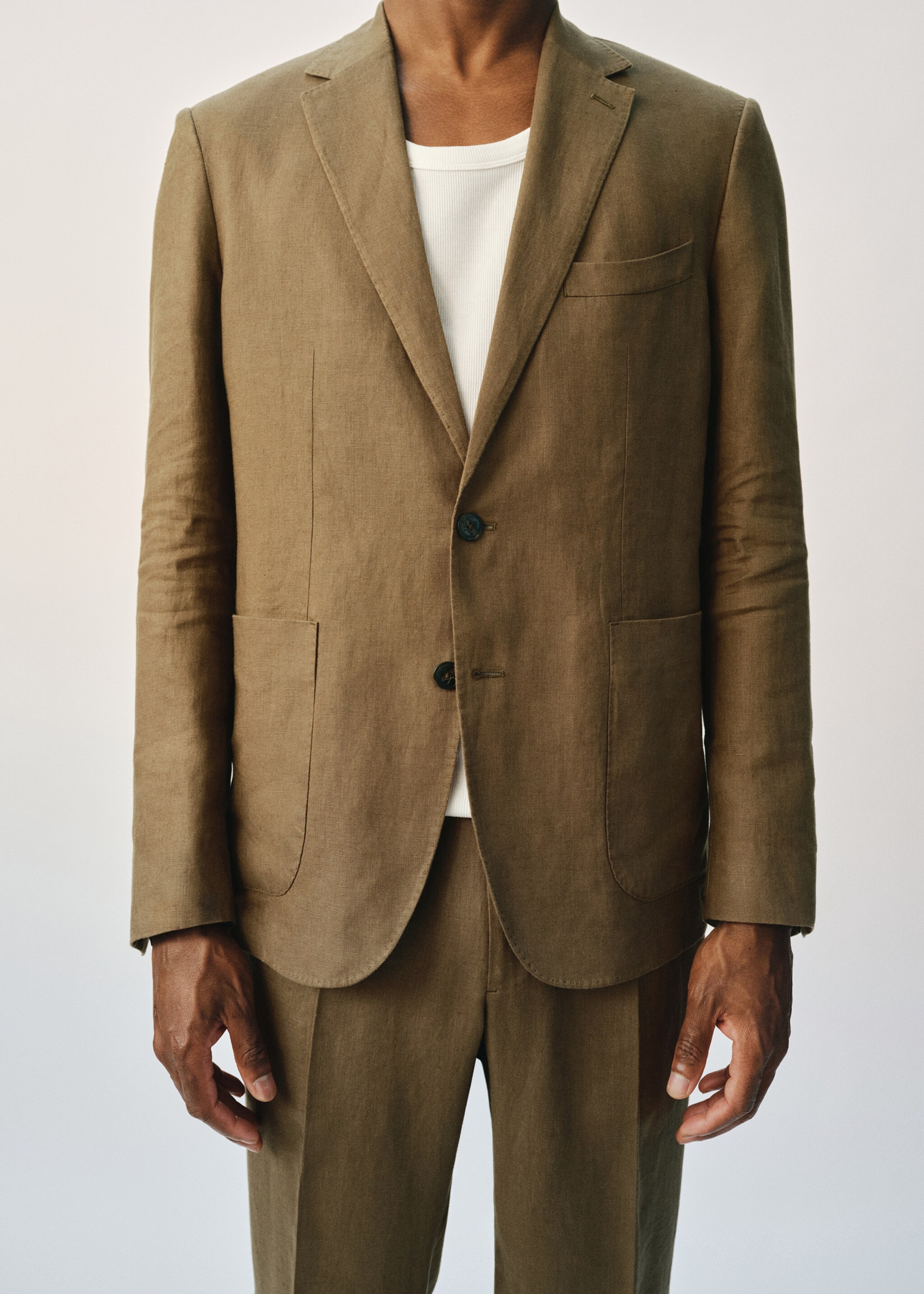 Americana traje Salerno 100% lino slim fit - Detalle del artículo 3